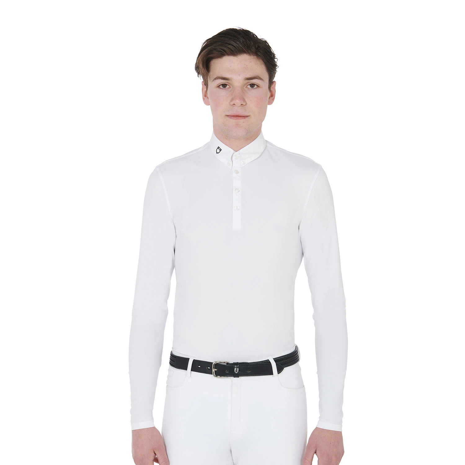 Herren-Langarm-Wettkampf-Poloshirt