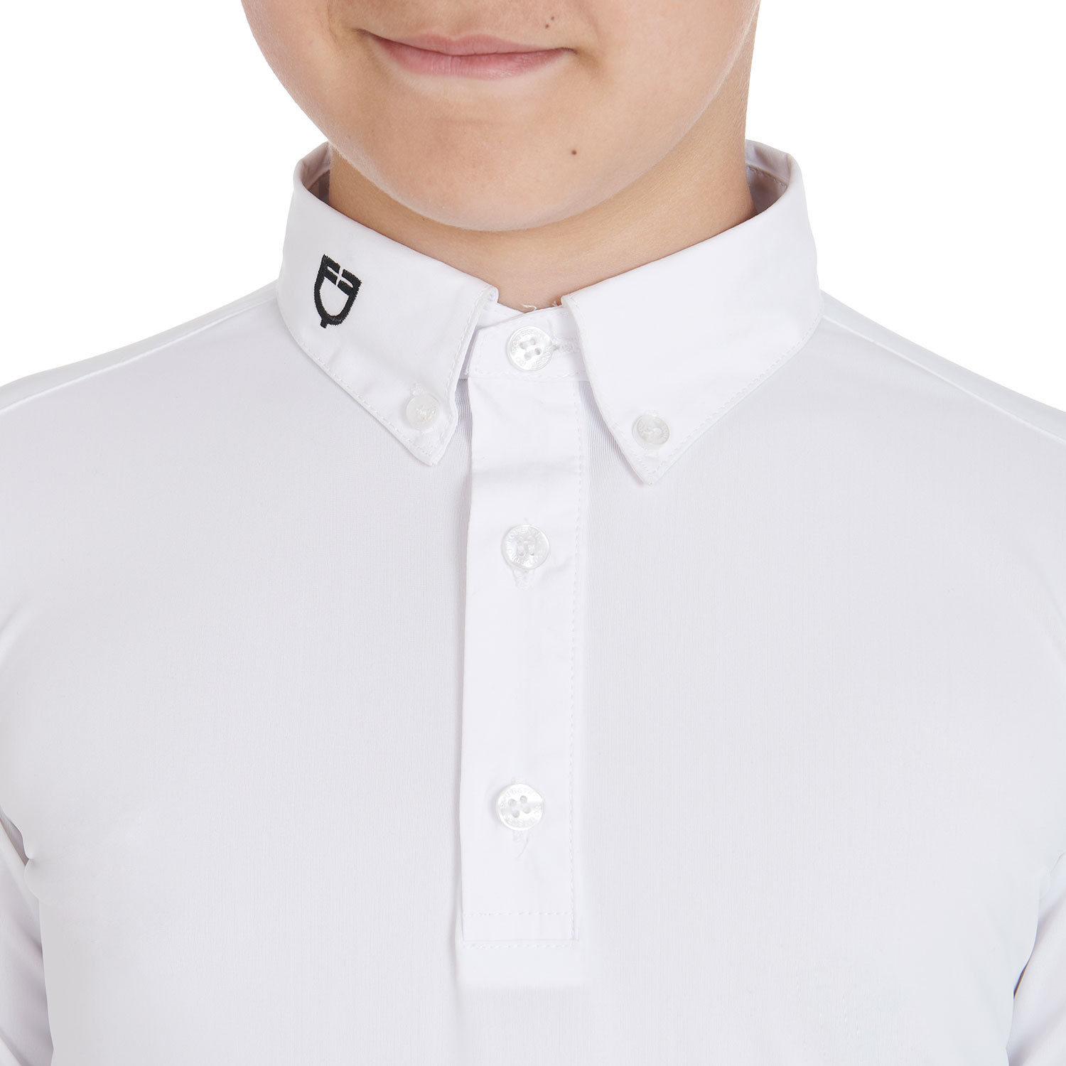 Chlapecké slim fit závodní polo tričko se třemi knoflíky