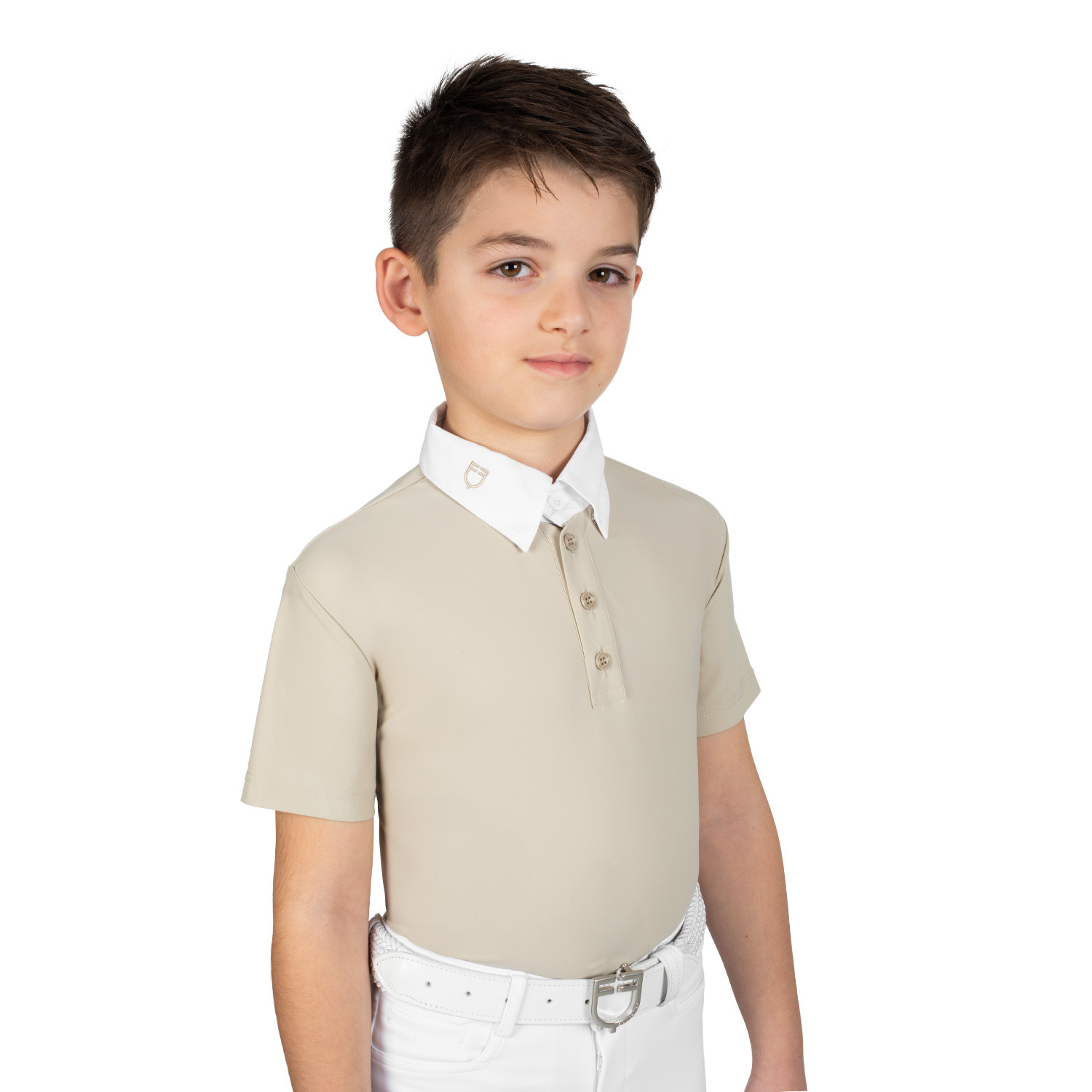 Chlapecké slim fit závodní polo tričko se čtyřmi knoflíky