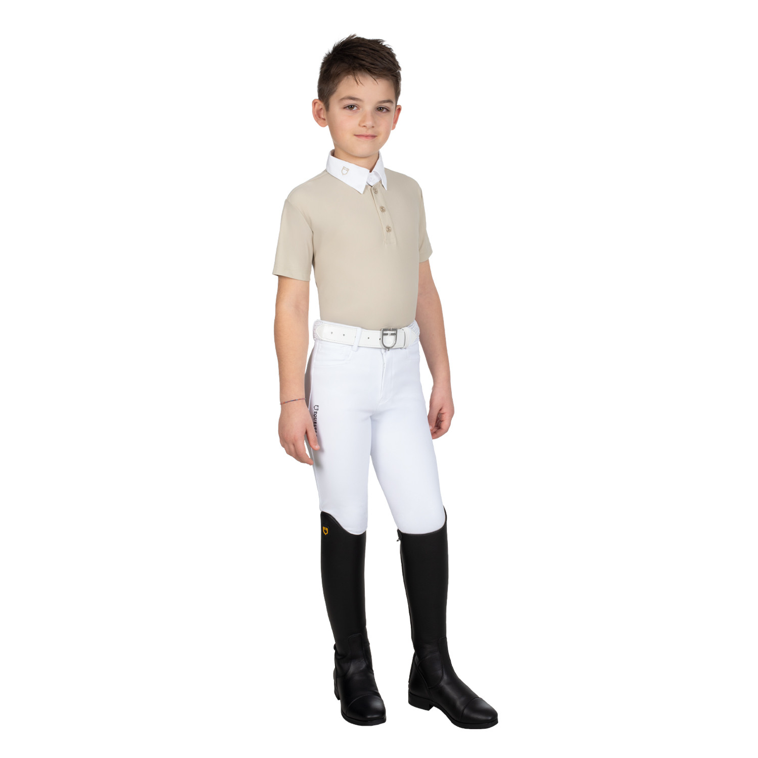 Chlapecké slim fit závodní polo tričko se čtyřmi knoflíky