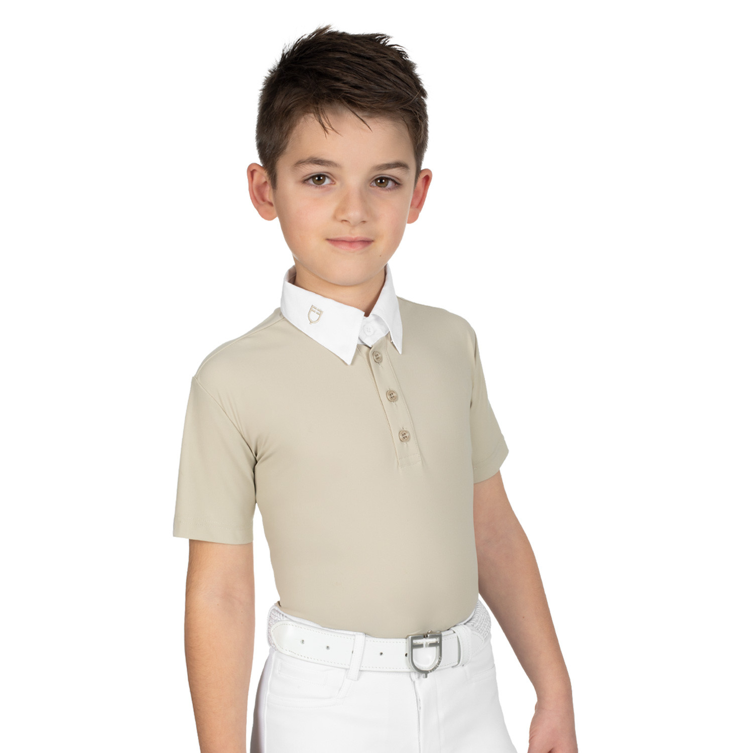 Chlapecké slim fit závodní polo tričko se čtyřmi knoflíky