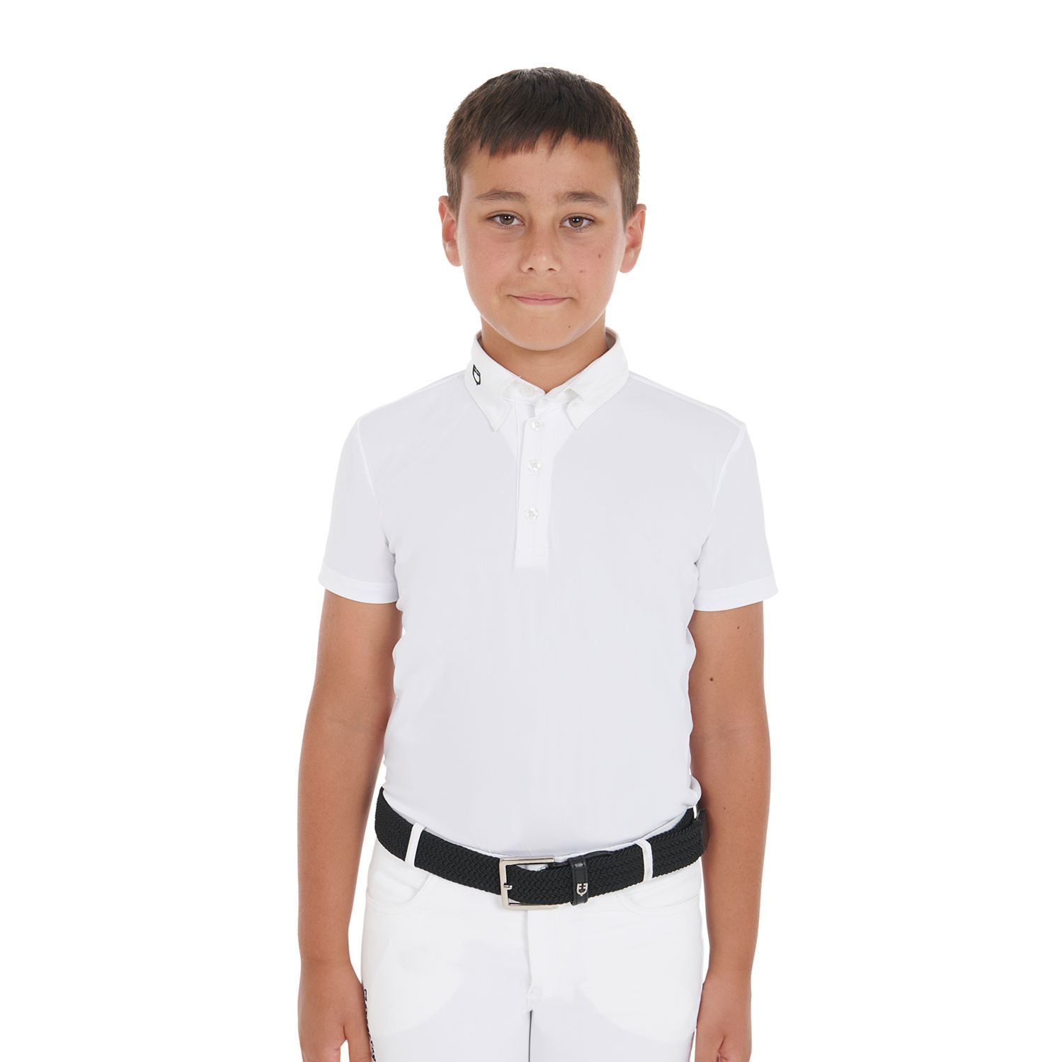 Chlapecké slim fit závodní polo tričko se čtyřmi knoflíky