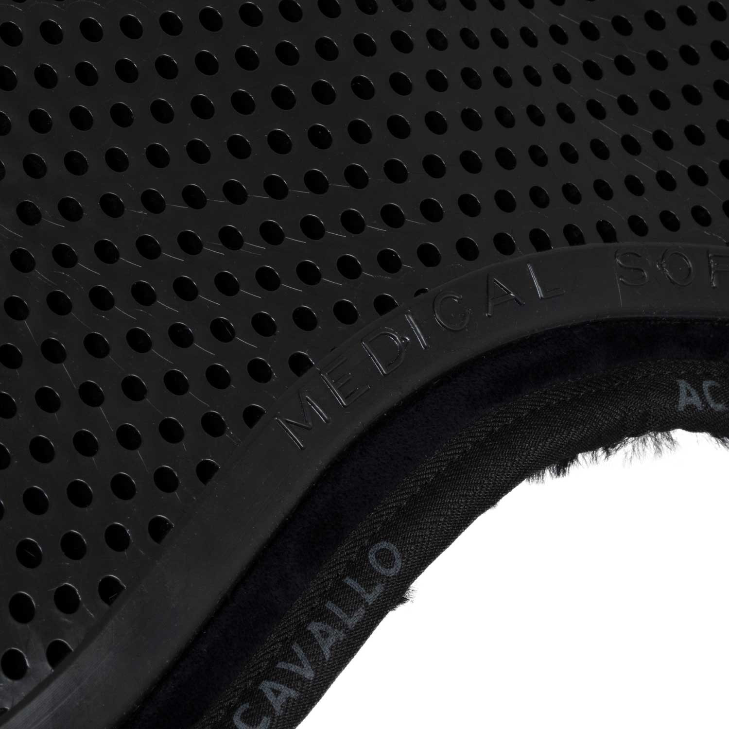 Westernová paměťová podložka Acavallo WFS Suede Classic Gel s celým beránkem