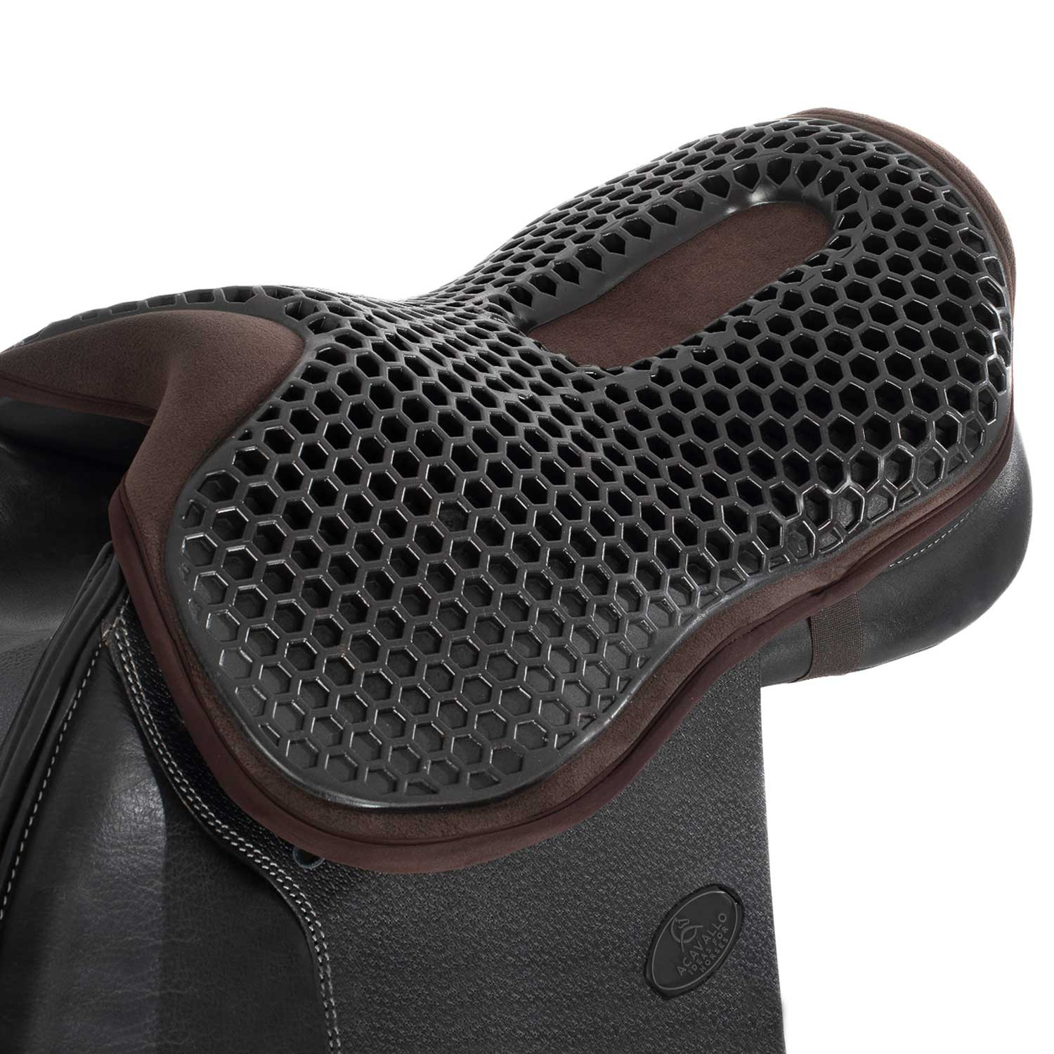 Gelový podsedák do skokového sedla Acavallo Ortho-Coccyx Hexagonal Gel-Out 20 mm
