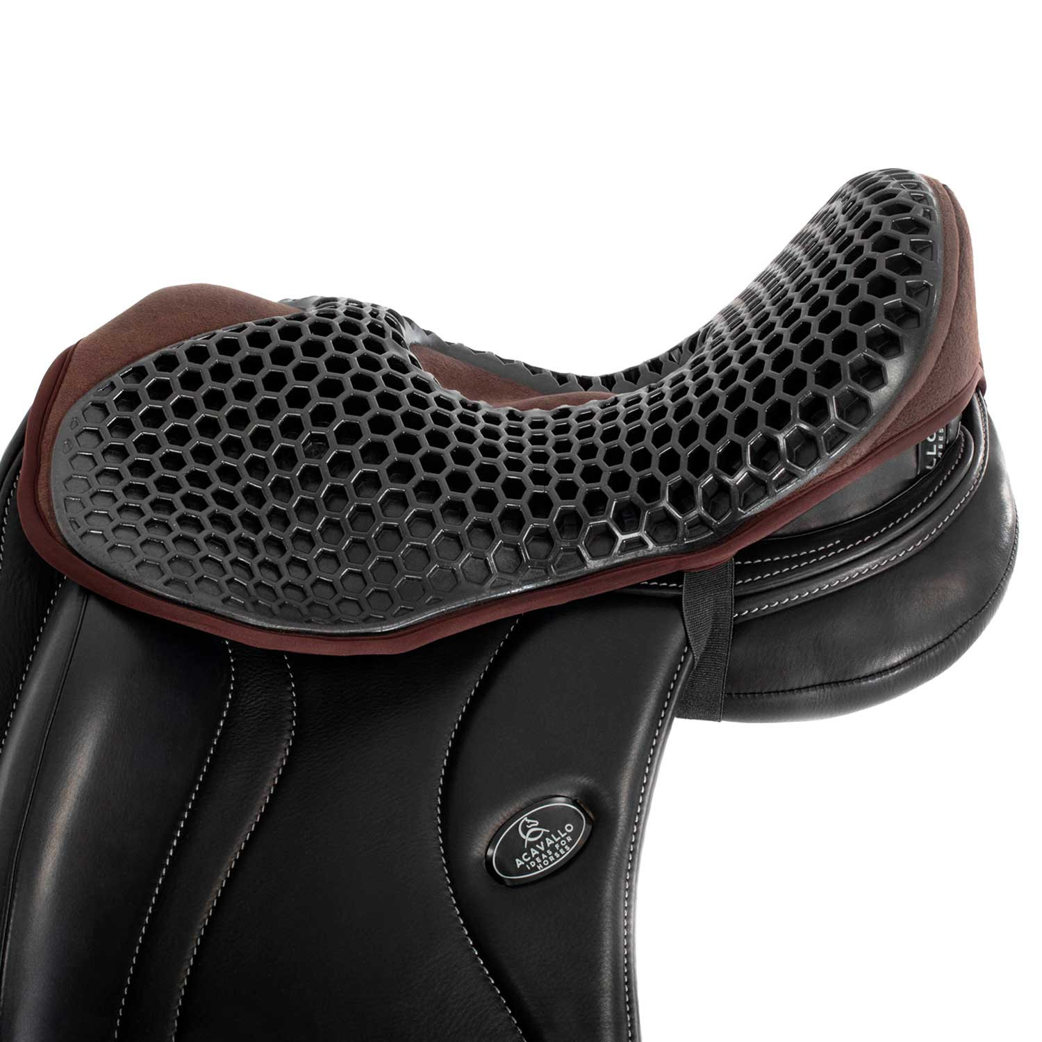 Gelový podsedák do drezurního sedla Acavallo Ortho-Pubis Hexagonal Gel-Out 20 mm