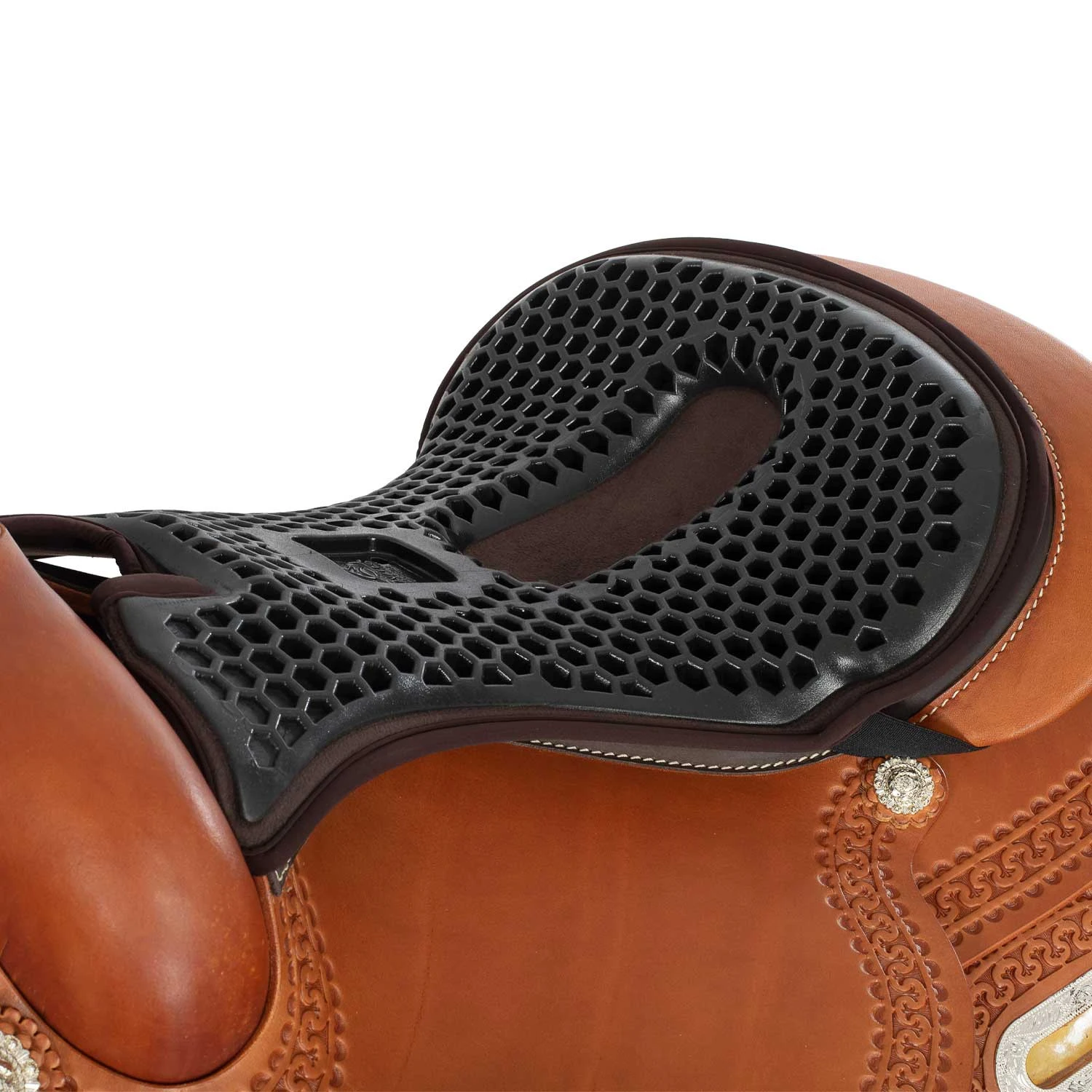 Ortho-coccyx zitbeschermer western hexagonaal gel-out Dri-Lex 20mm