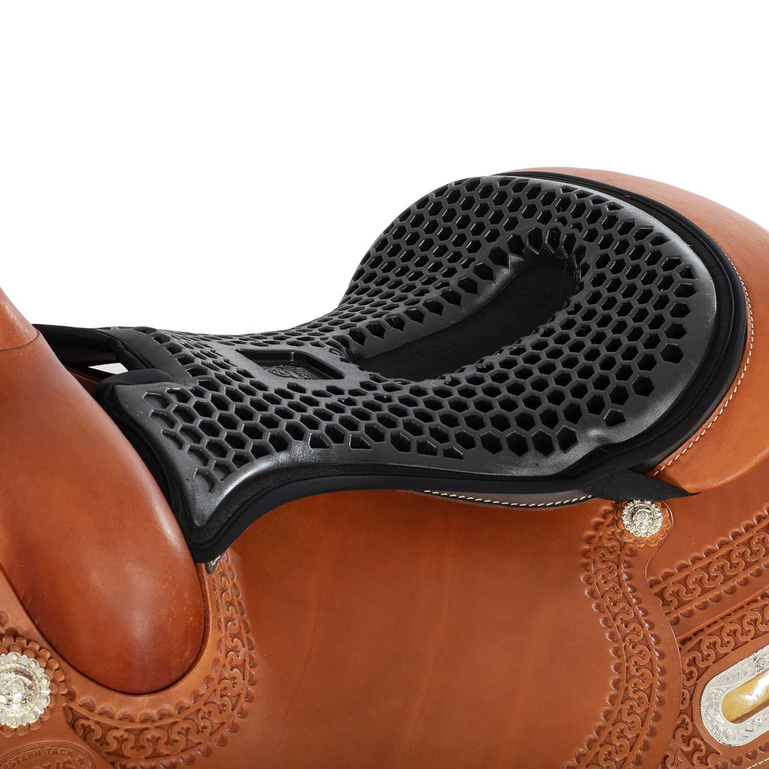 Gelový podsedák do westernového sedla Acavallo Ortho-Coccyx Hexagonal 20 mm