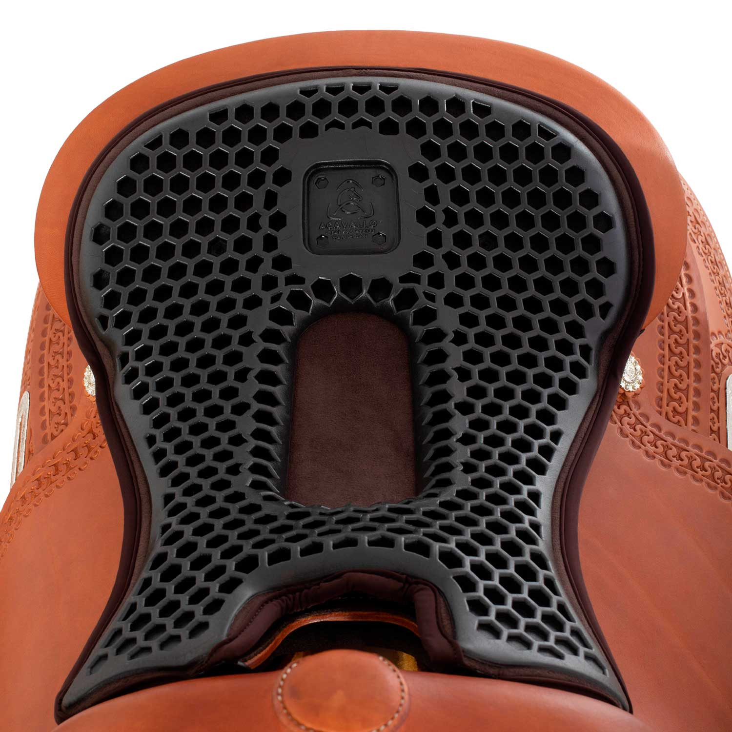 Gelový podsedák do westernového sedla Acavallo Ortho-Pubis Hexagonal 20 mm