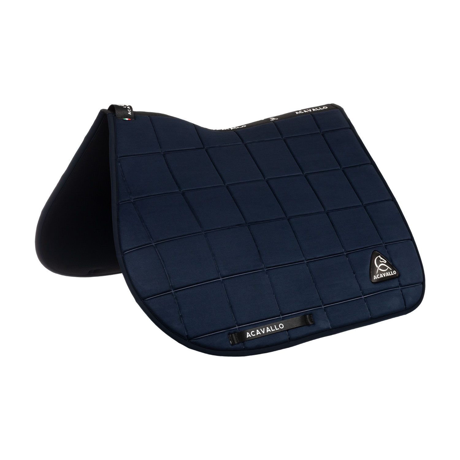 Jump saddle pad in technical checkered fabric