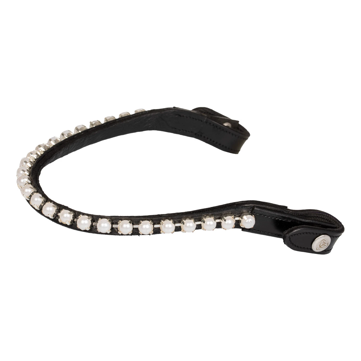 Stirnband Kalbsleder & Perlen