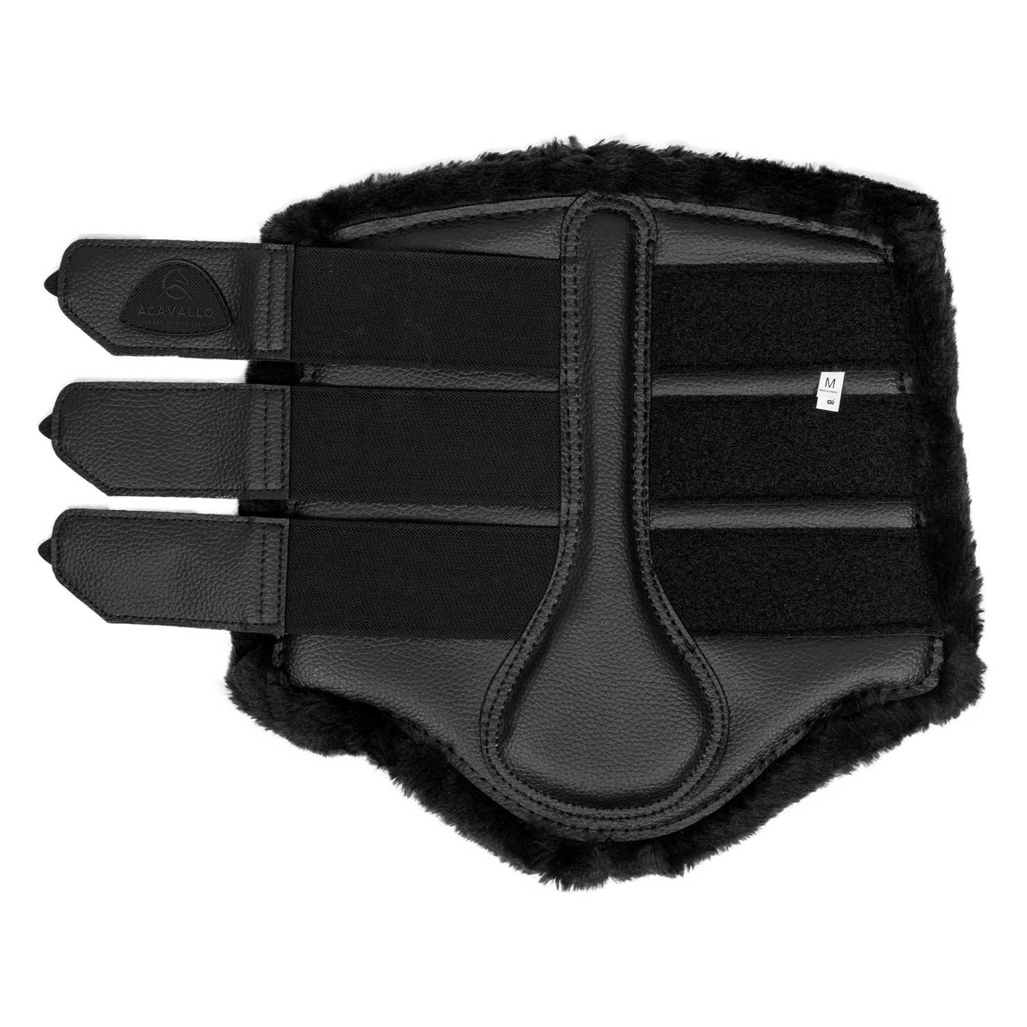 Zadní chrániče Acavallo z umělé kůže se syntetickým beránkem