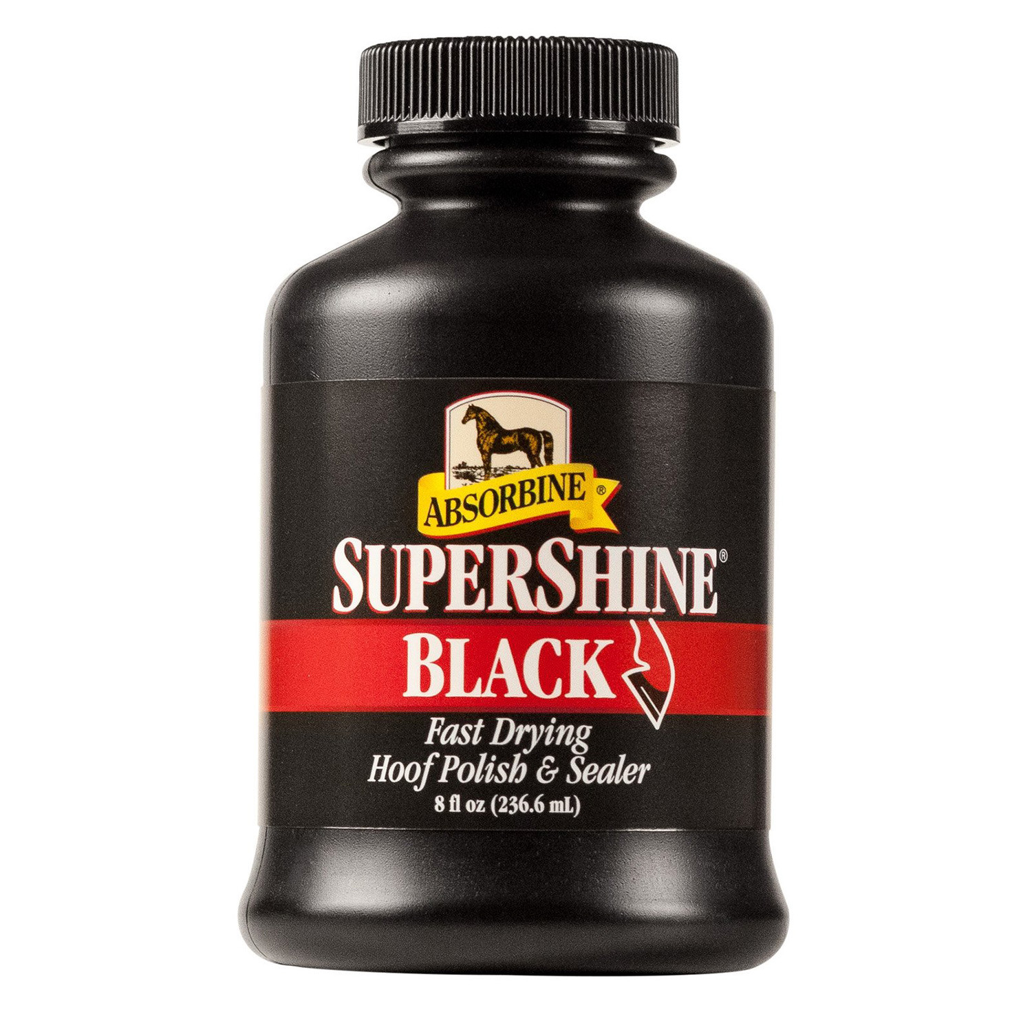 Supershine Black Hoof Polish Absorbine 236ml