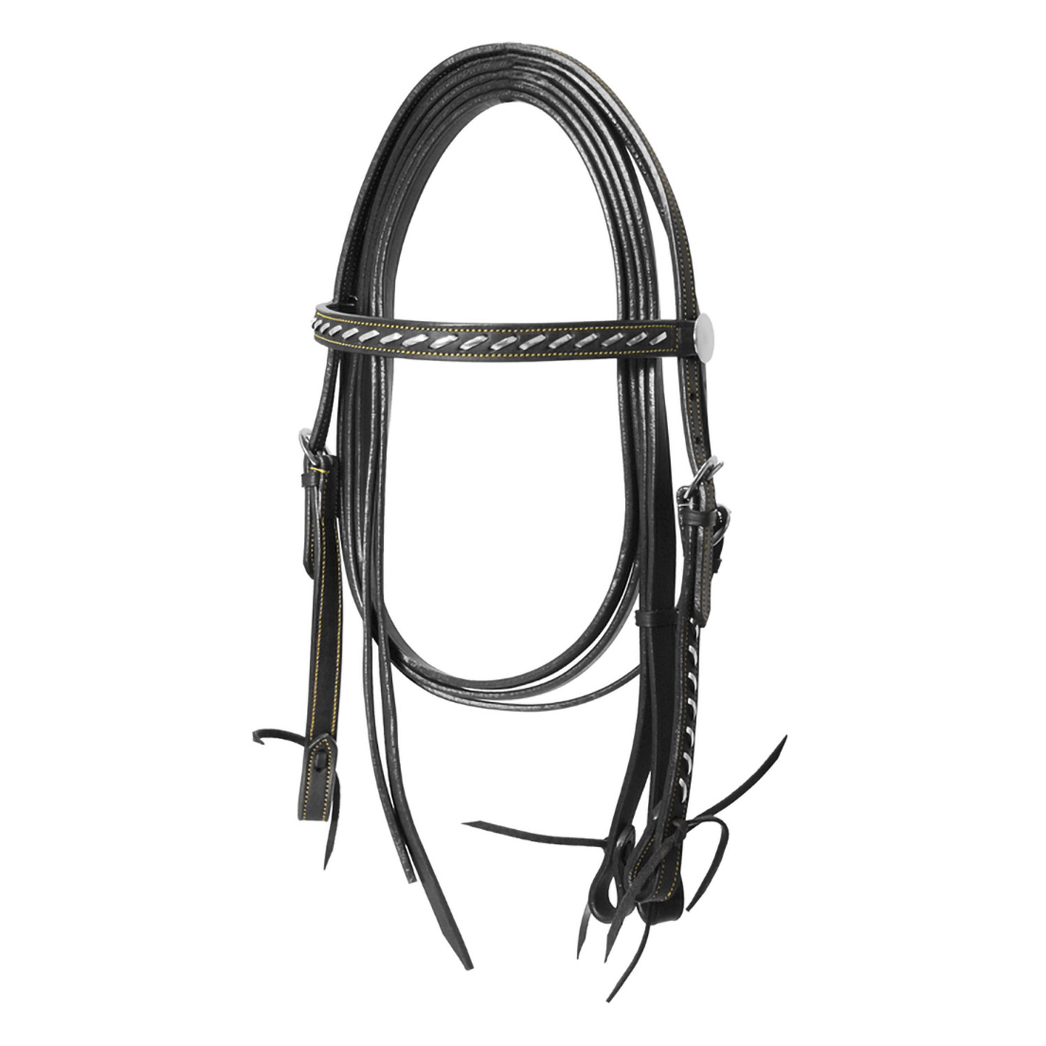 Lakota Western Silver Wire Bridle With Reins