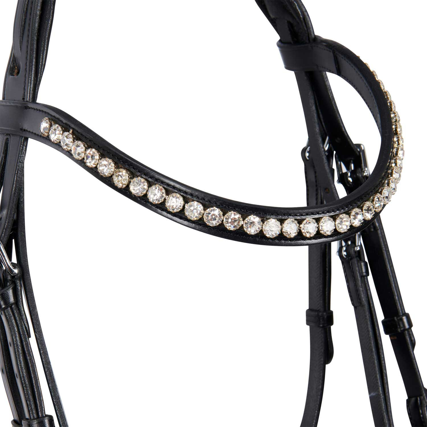 Anatomická kožená uzdečka Equestro Glitter
