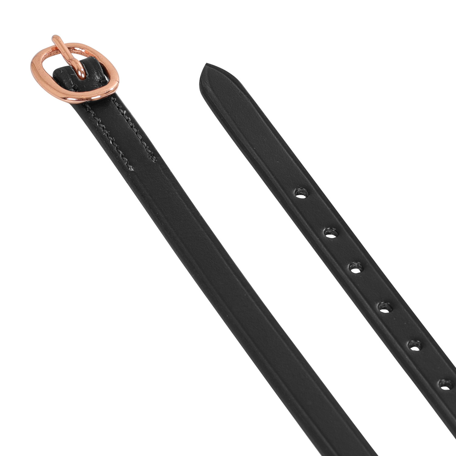 Kožené řemínky k ostruhám Equestro Rose Gold