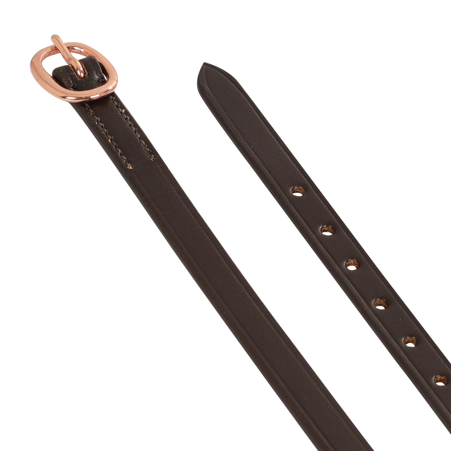 Kožené řemínky k ostruhám Equestro Rose Gold