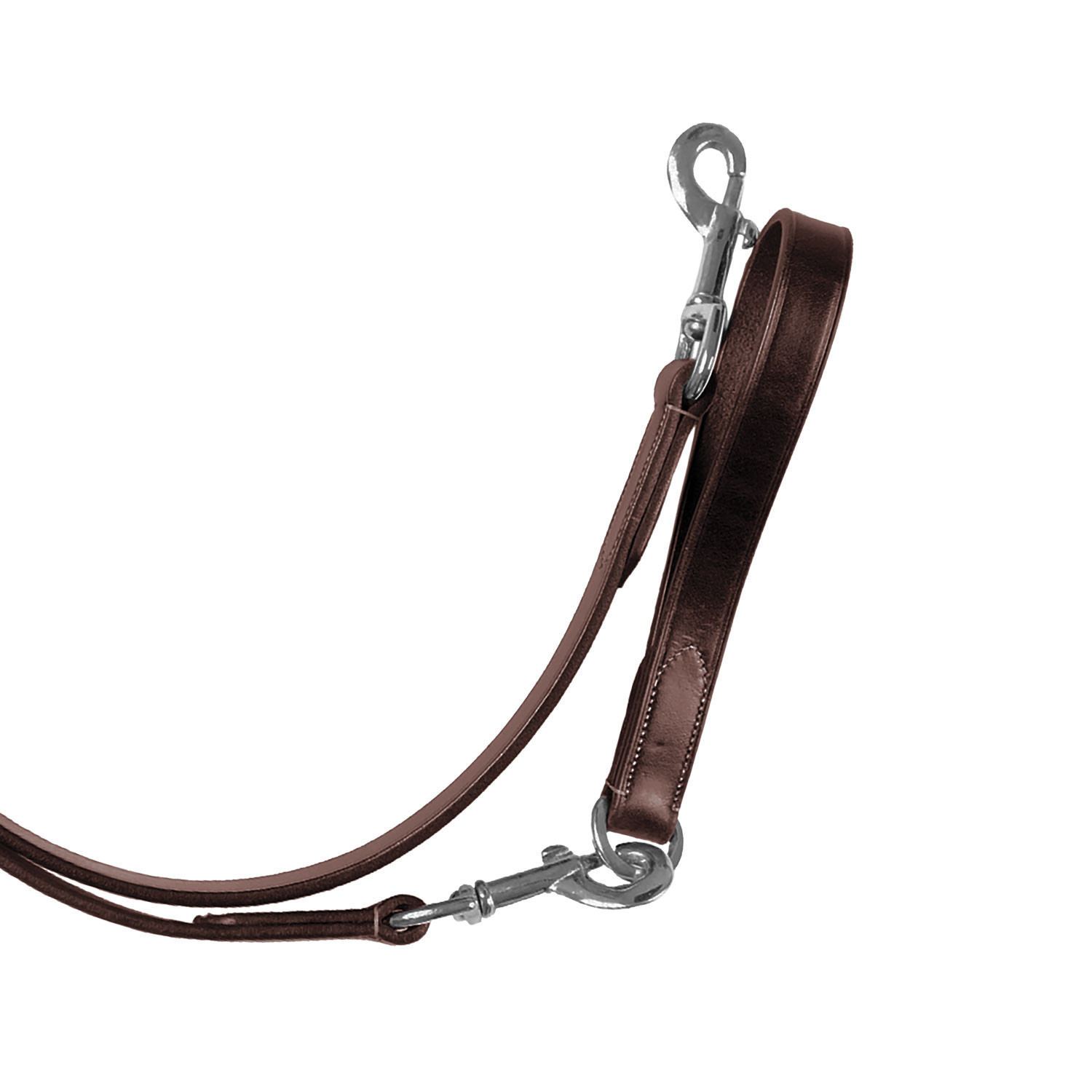 Kožené průvlečné otěže Equestro