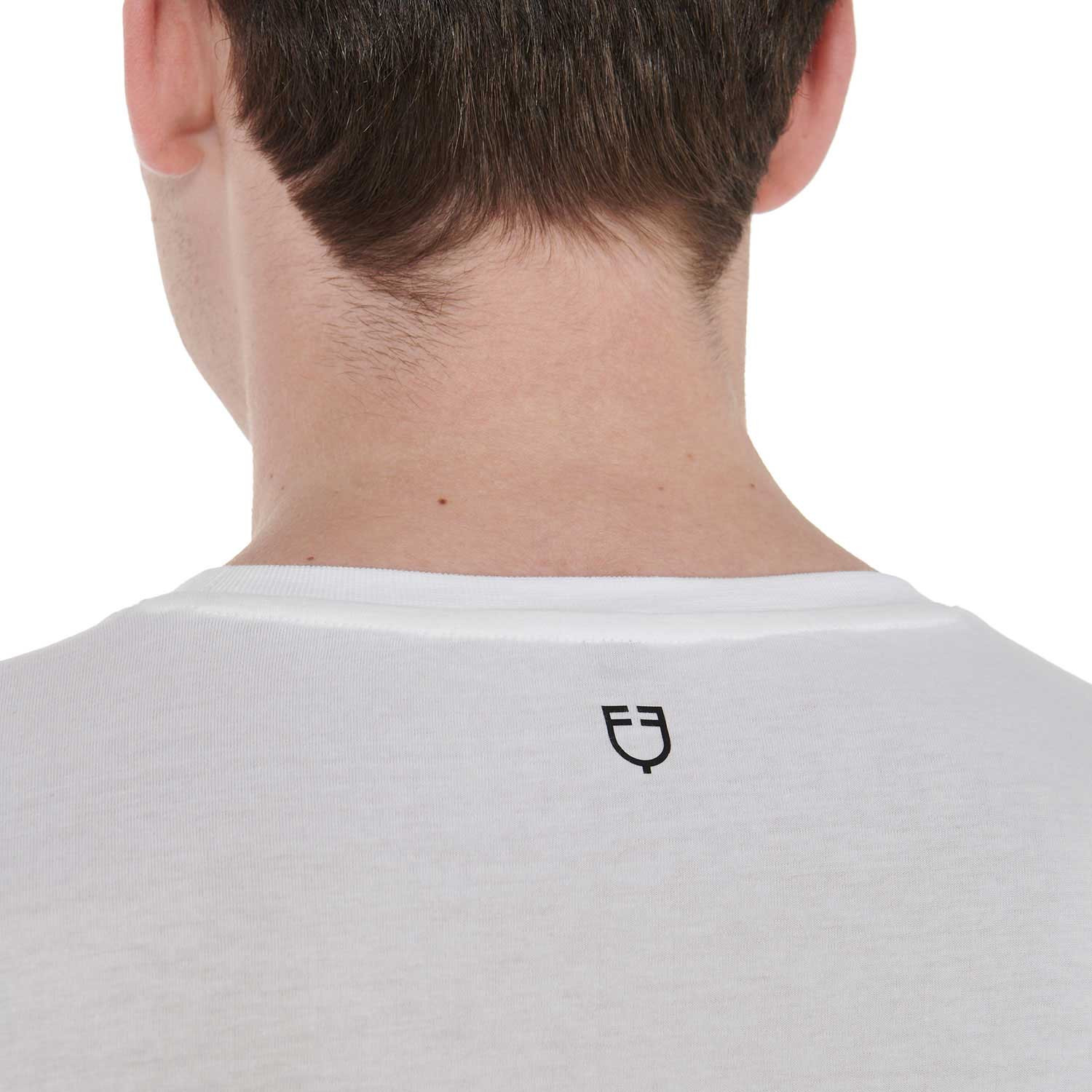Pánské slim fit tričko Equestro s kontrastním nápisem