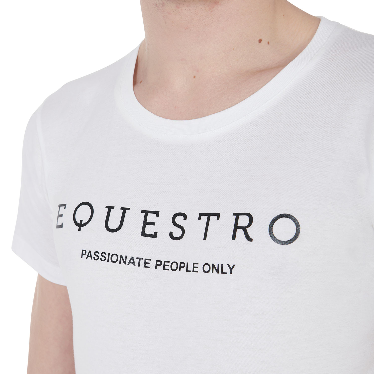 Pánské slim fit tričko Equestro s kontrastním nápisem