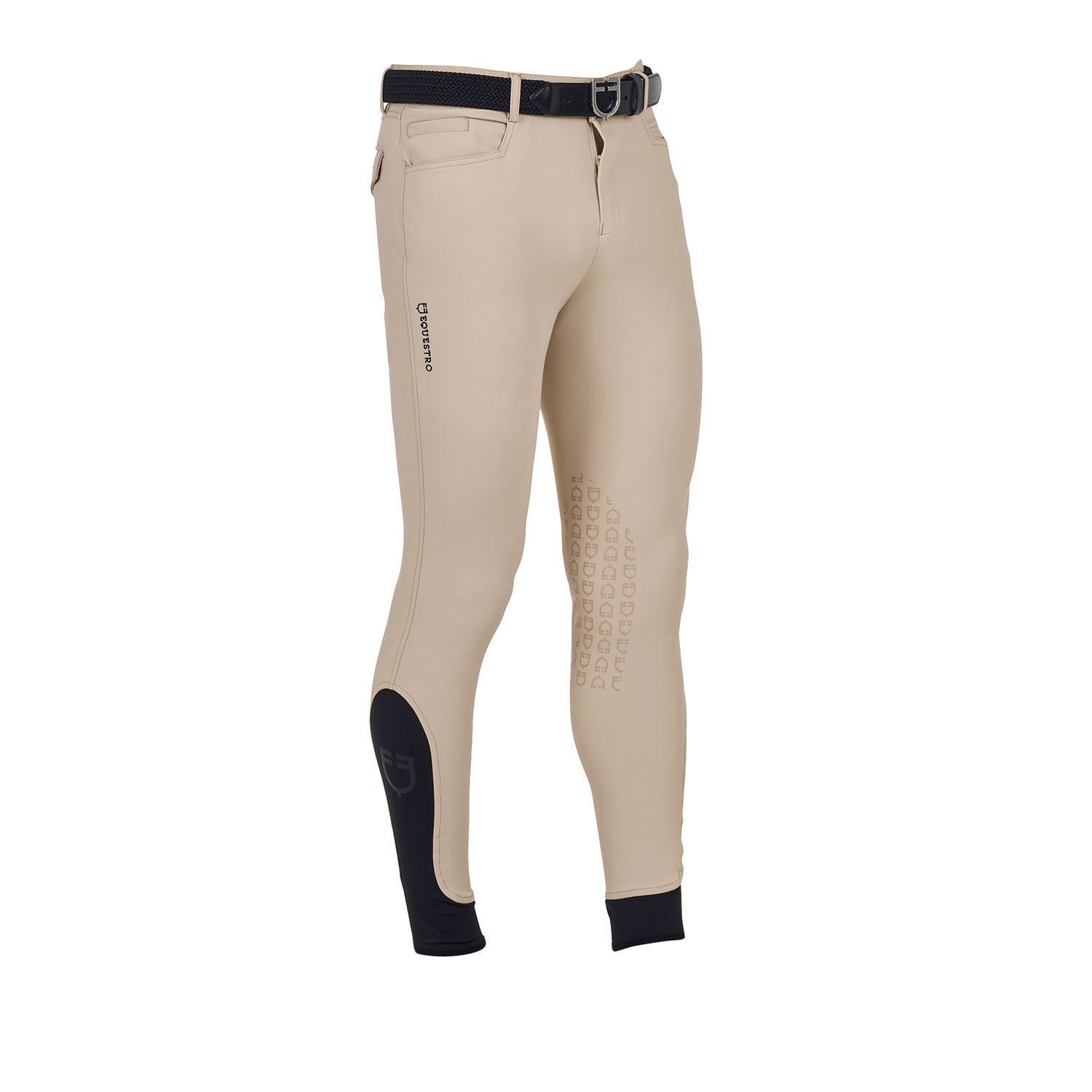Pánské slim fit jezdecké rajtky Equestro Caspar s kolenním gripem