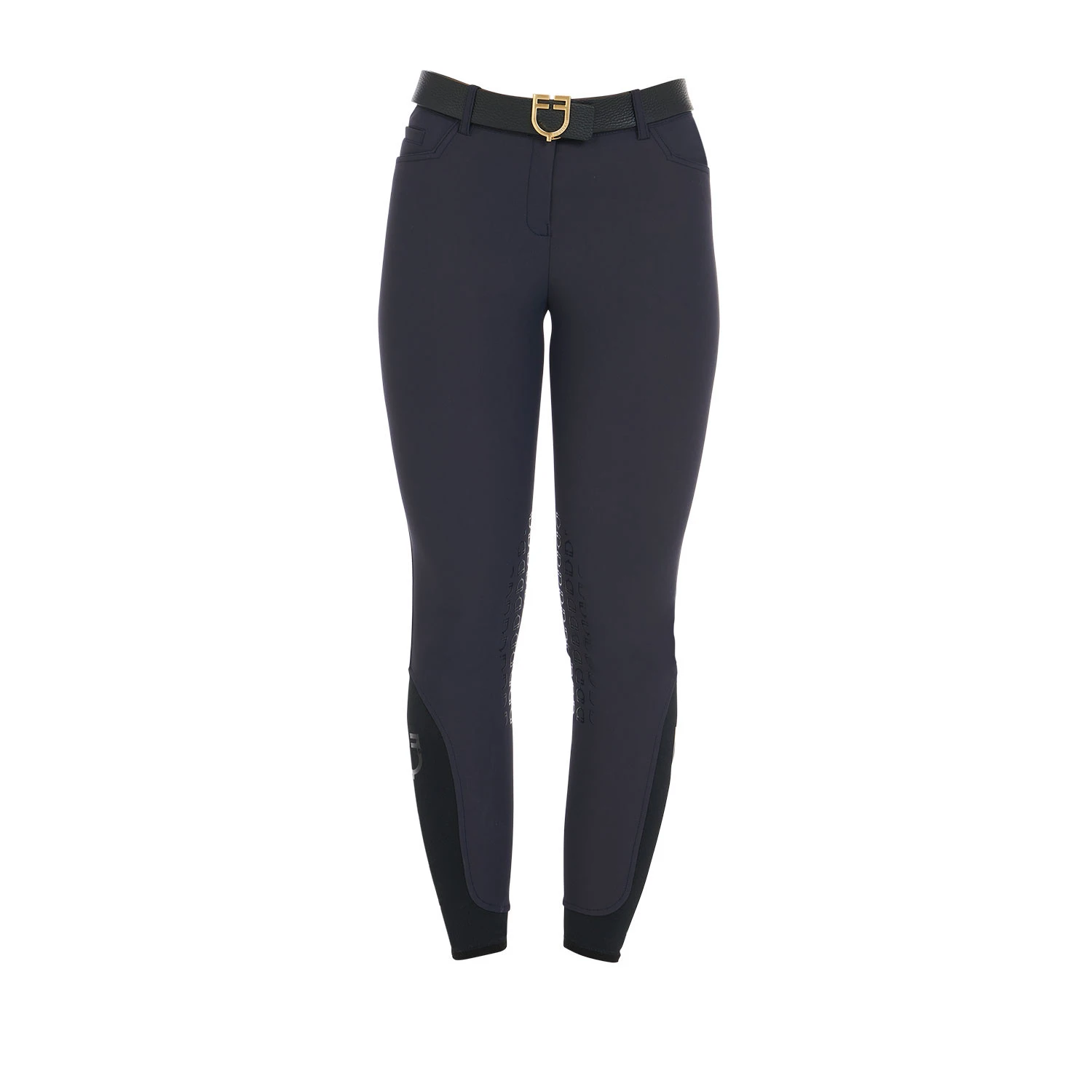 Dames slim fit grip rijbroek met logo