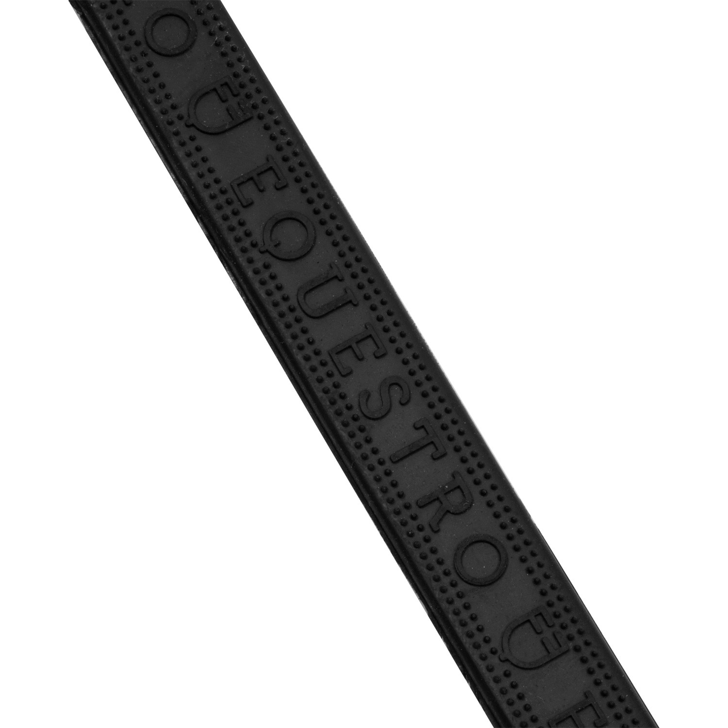 Kožené pogumované otěže Equestro Solid Lettering Grip se stříbrným kováním