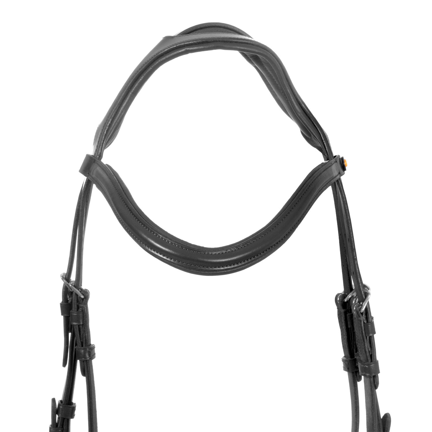 Kožená uzdečka Equestro s anatomickým nánosníkem