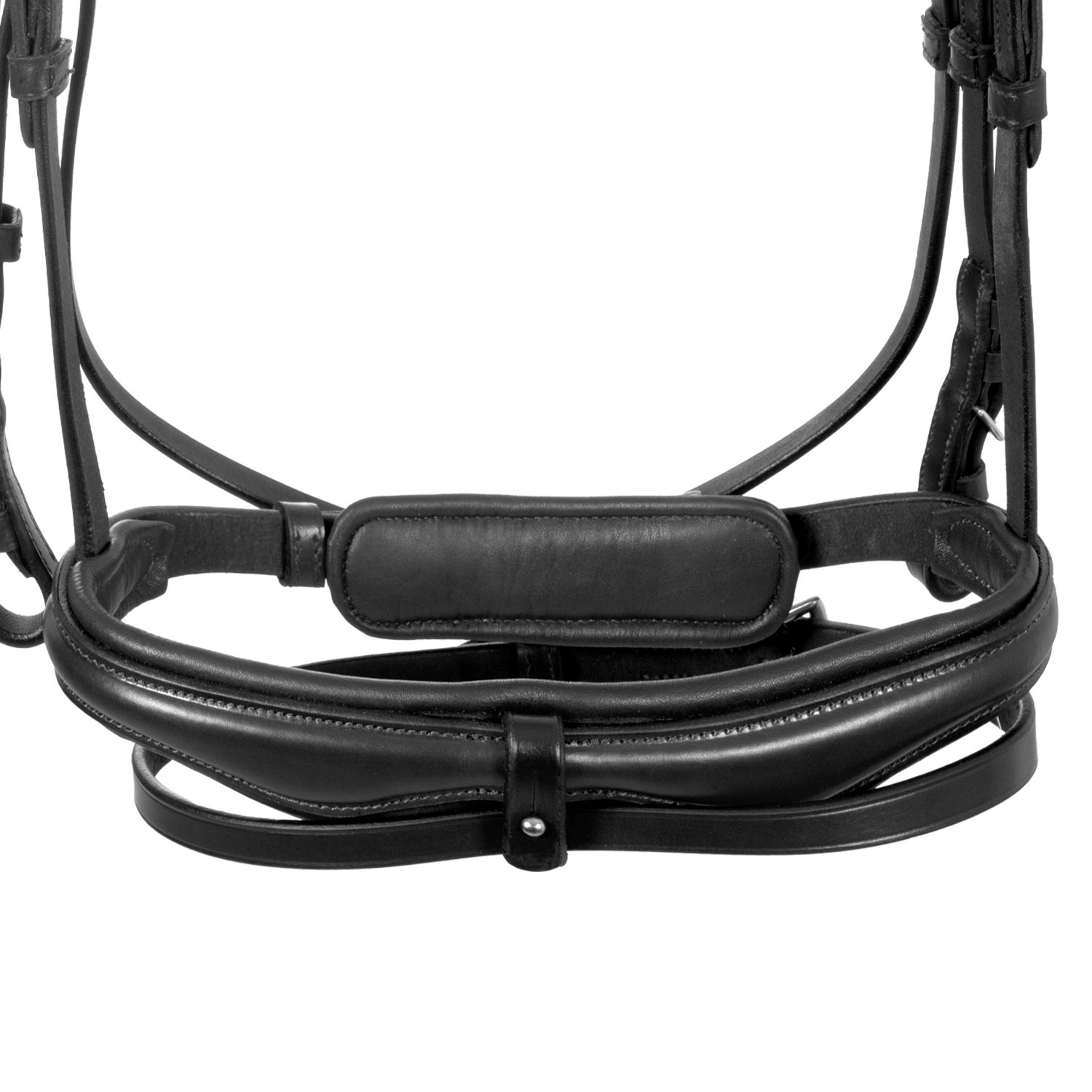 Kožená uzdečka Equestro s anatomickým nánosníkem