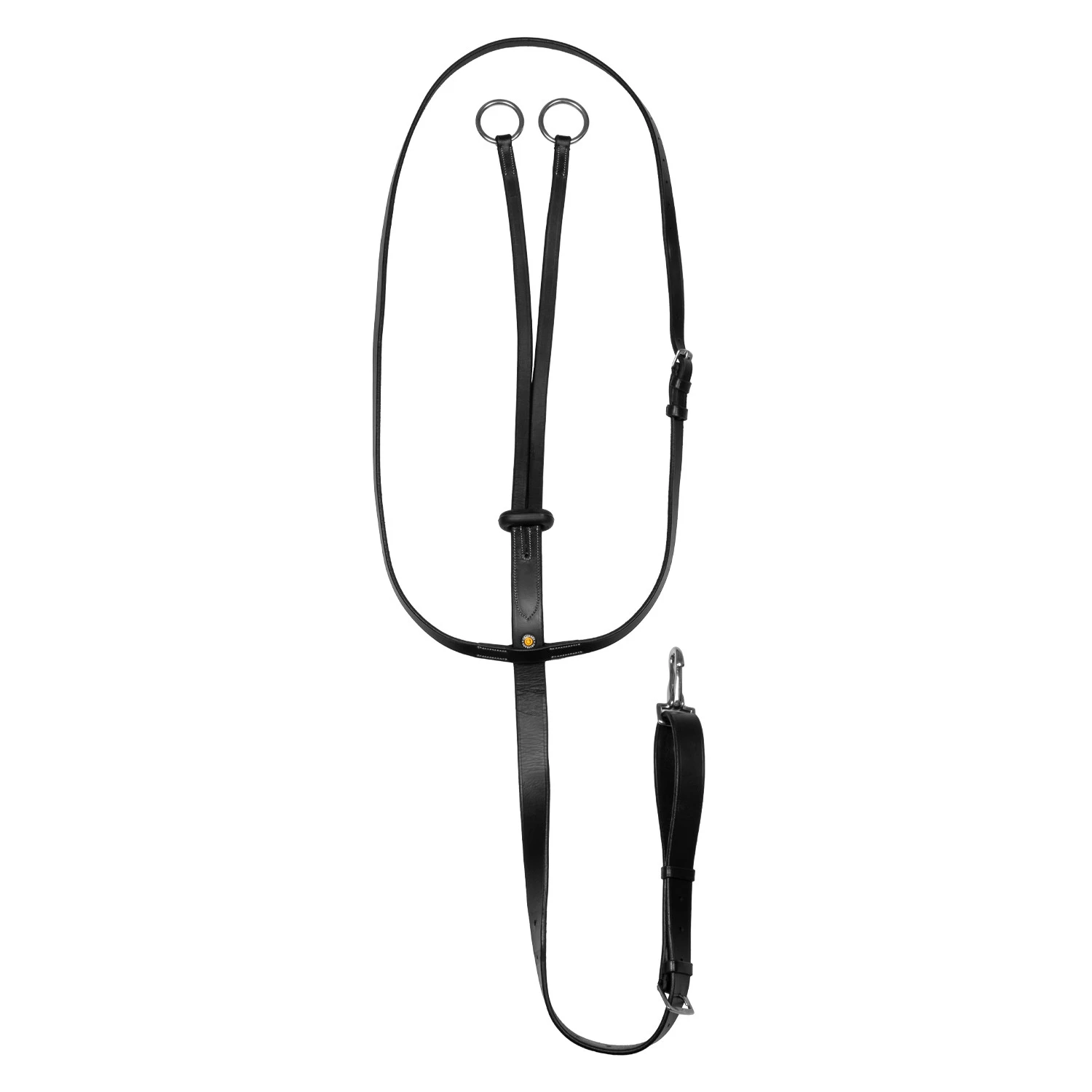 Martingalhalsband mit silberner Naht
