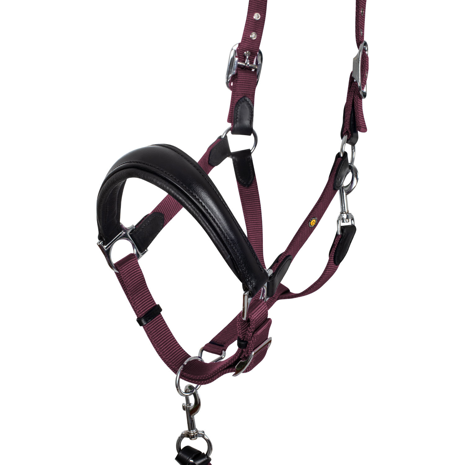 Ergonomická ohlávka Equestro s koženými prvky