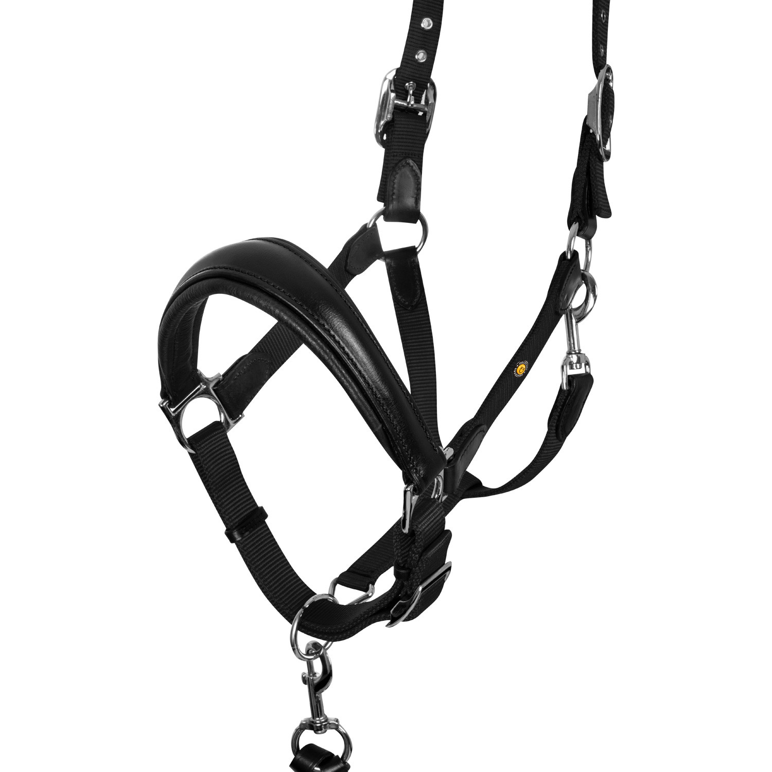 Ergonomická ohlávka Equestro s koženými prvky