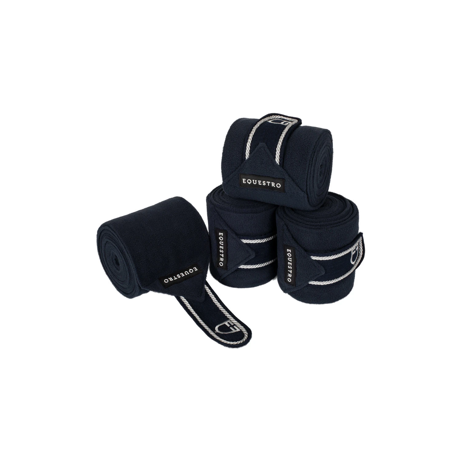 Fleece ponybandages met geborduurd logo