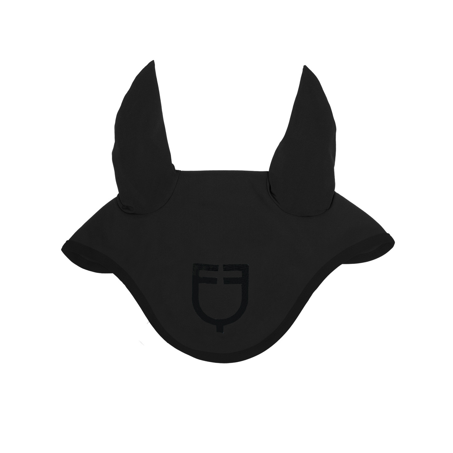Black line edition fly veil in stretch material