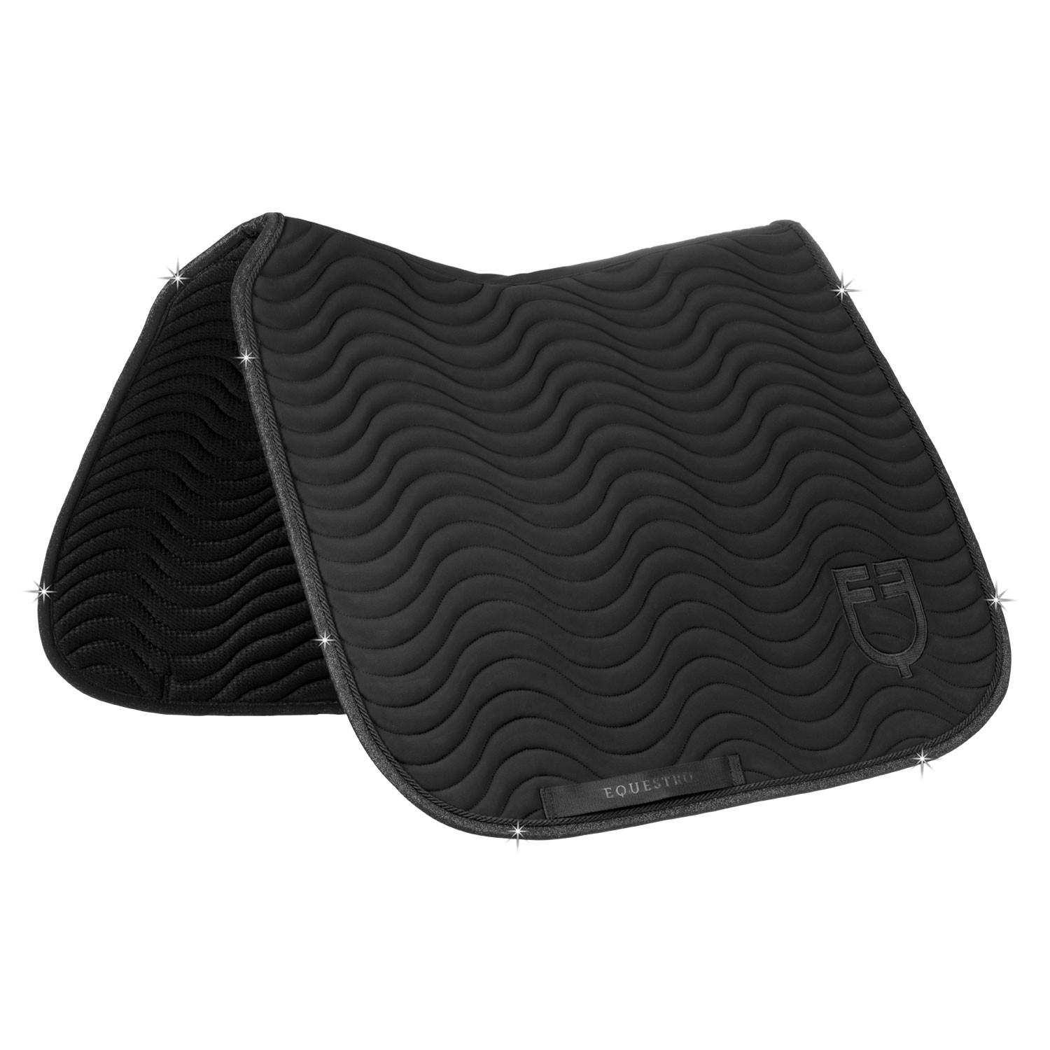 SOTTOSELLA da DRESSAGE modello UNIVERSE WAVE con BORDO GLITTER - Equestro
