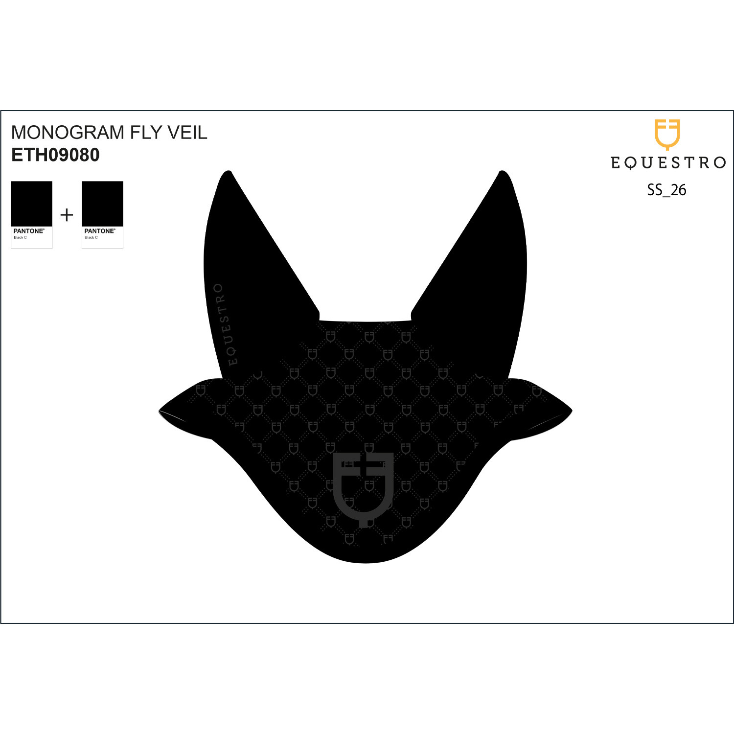 Technické náušníky Equestro Monogram proti hmyzu
