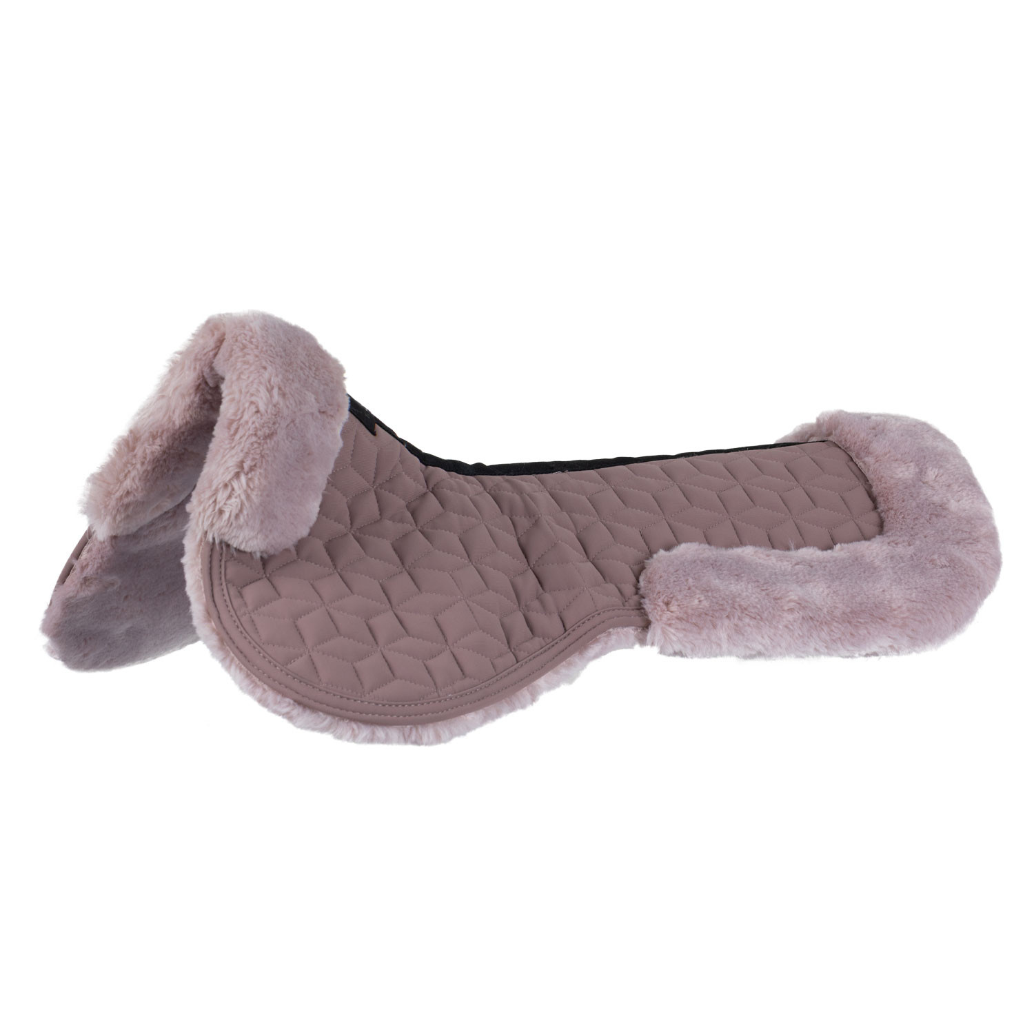 Pad in technical fabric and synthetic sheepskin with cube quilting