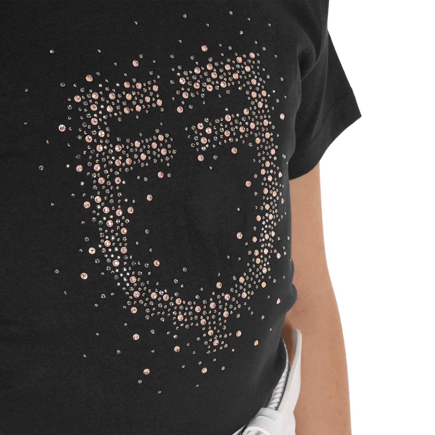 Dívčí slim fit tričko Equestro s růžově třpytivým logem