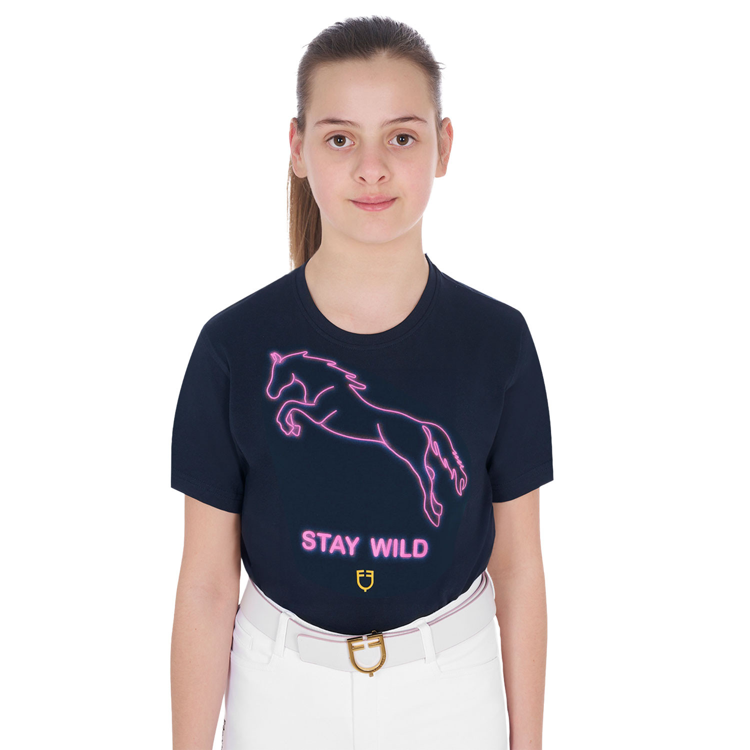 Dívčí slim fit tričko Equestro Stay Wild