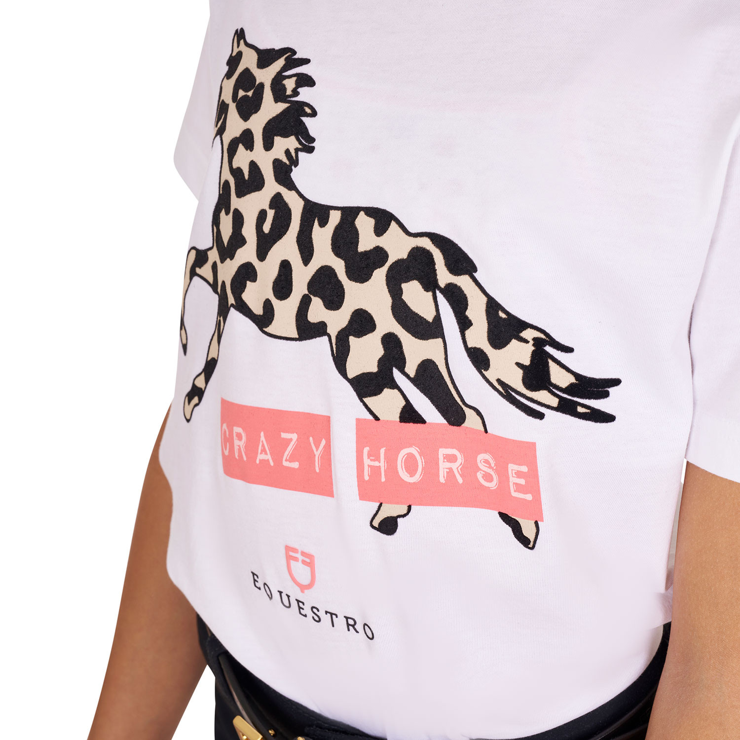Dívčí bavlněné tričko Equestro Crazy Horse