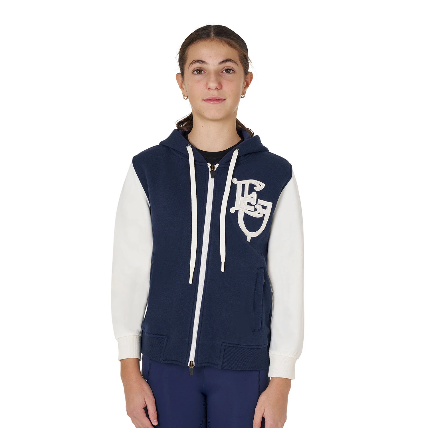 Meisjes EQ bicolor hoodie