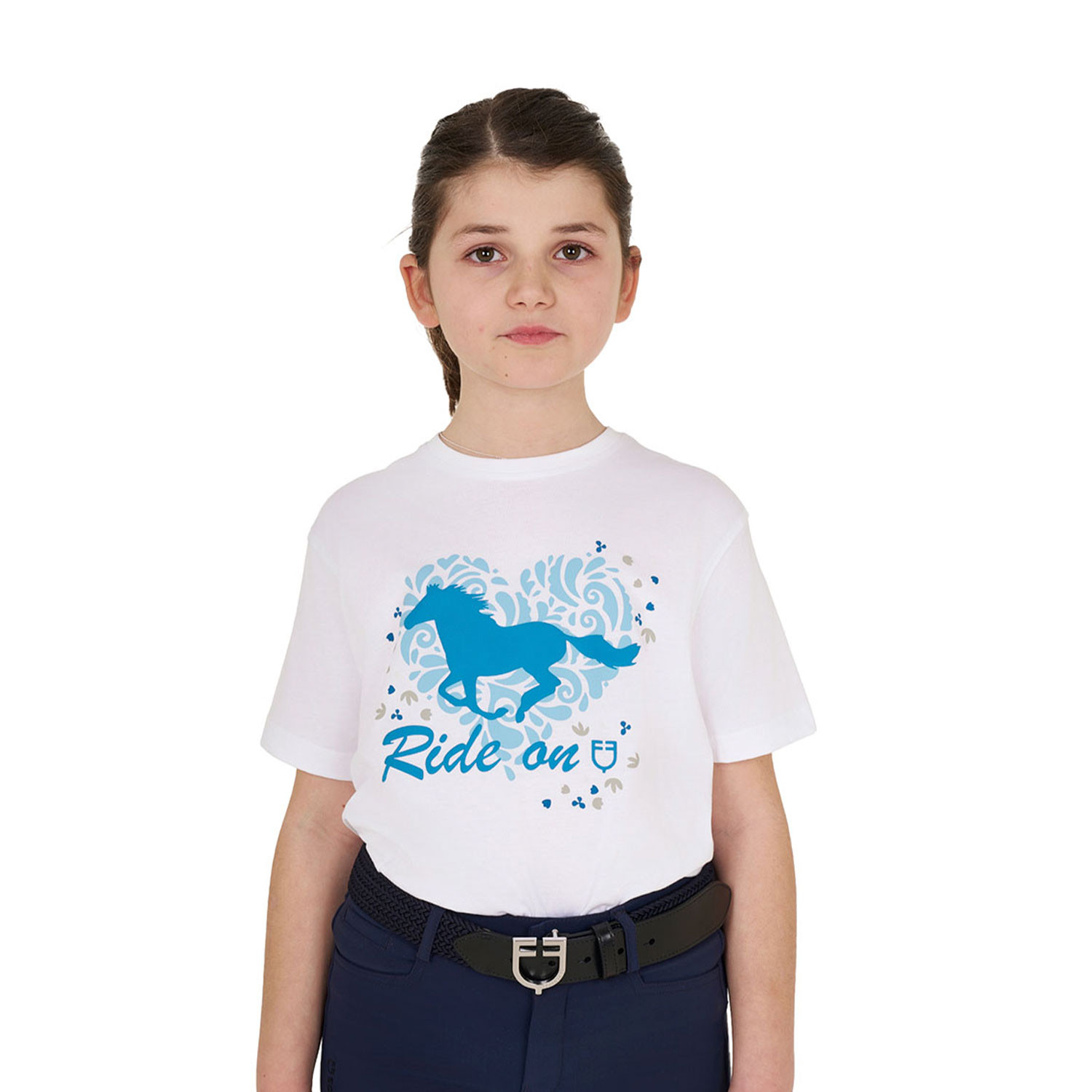 Dívčí bavlněné tričko Equestro Ride On