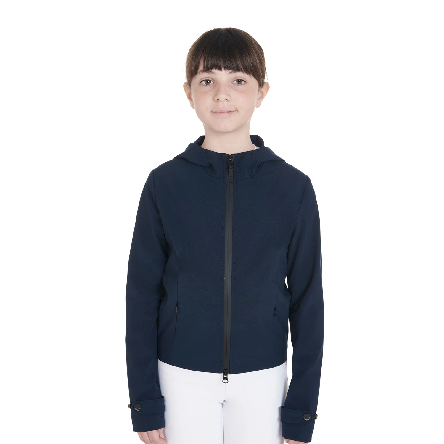 Kinder Slim-Fit-Softshelljacke aus technischem Gewebe