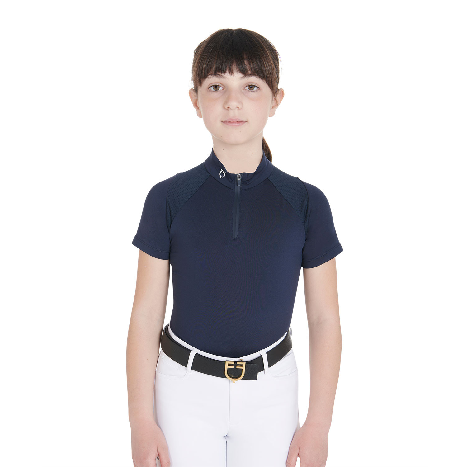 Dětské slim fit funkční jezdecké tričko Equestro