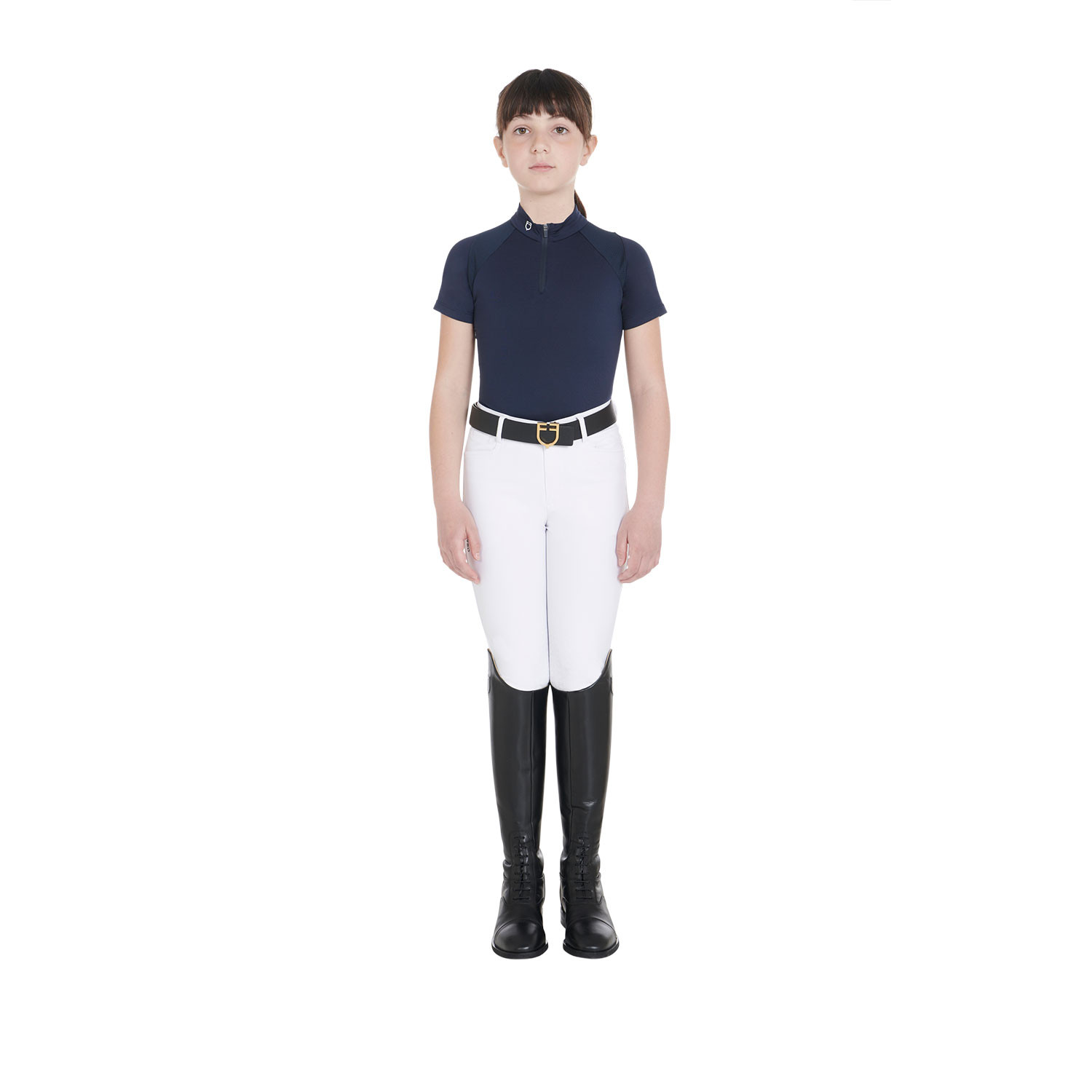 Dětské slim fit funkční jezdecké tričko Equestro