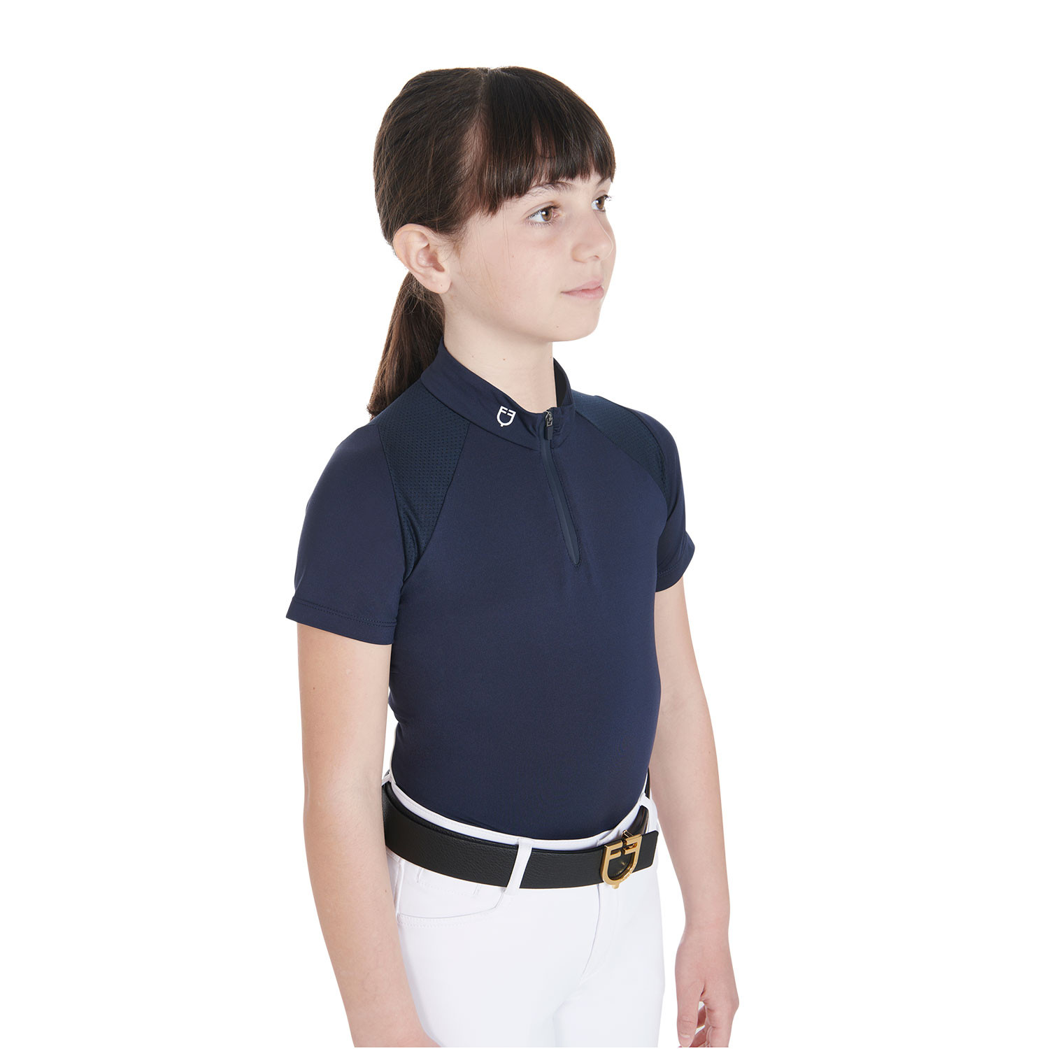 Dětské slim fit funkční jezdecké tričko Equestro