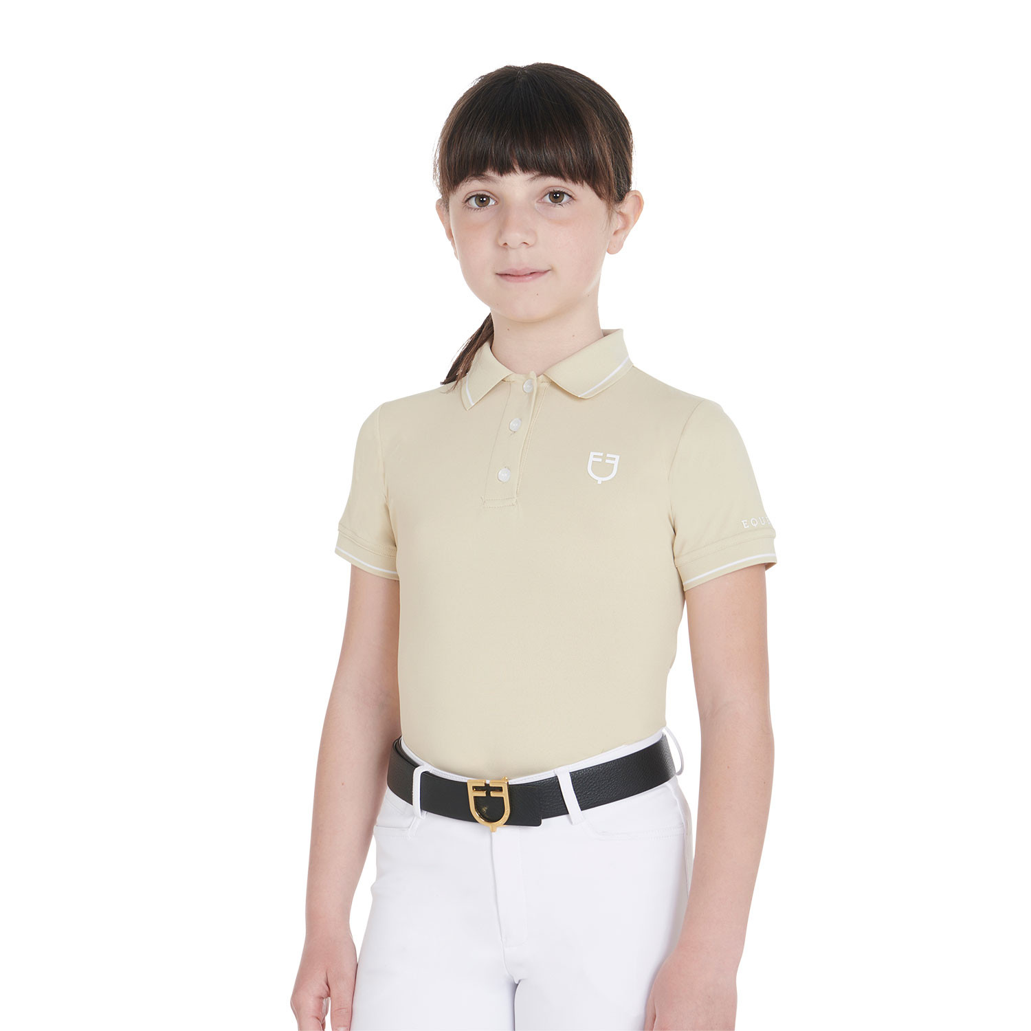 Dětské slim fit antibakteriální jezdecké tričko Equestro