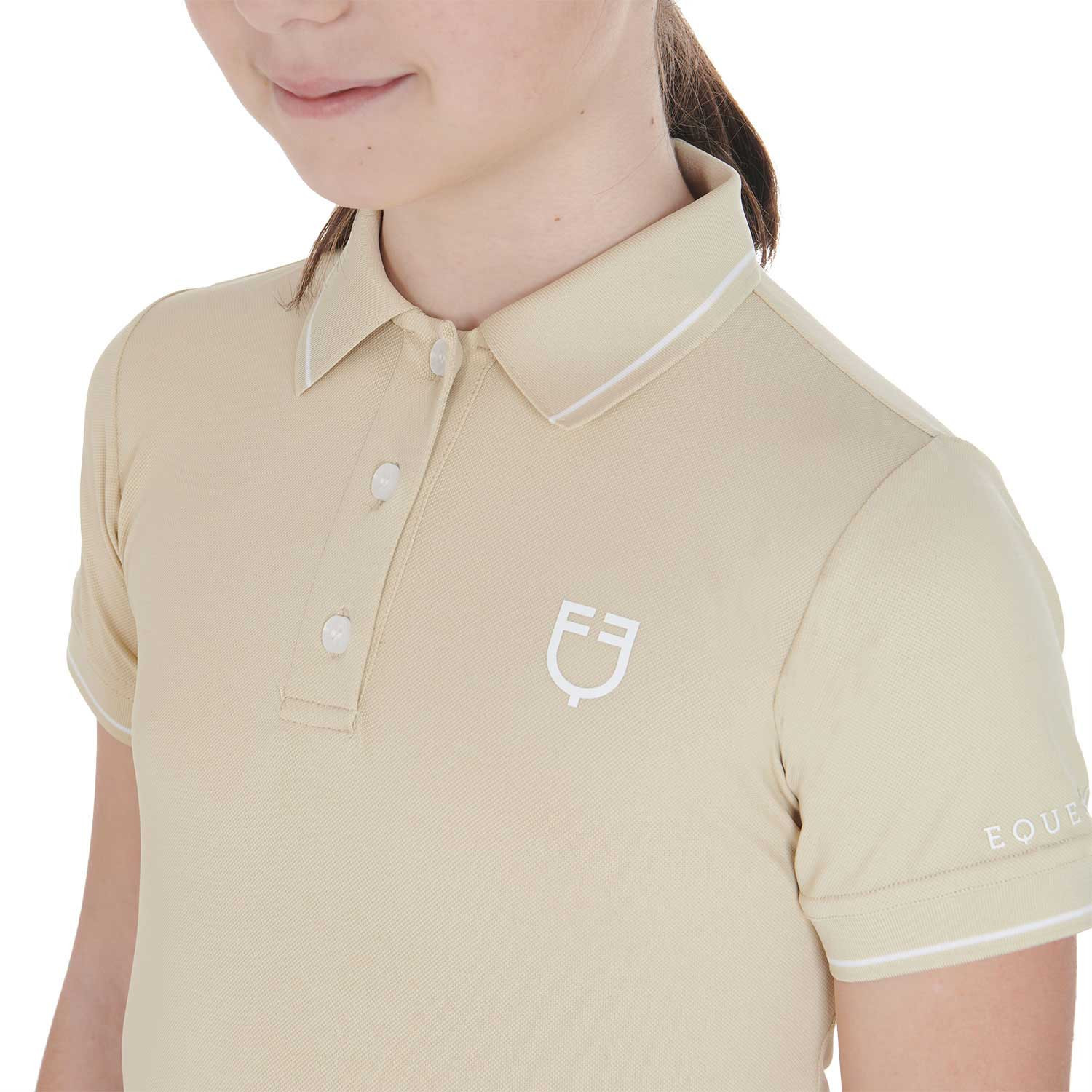 Dětské slim fit antibakteriální jezdecké tričko Equestro