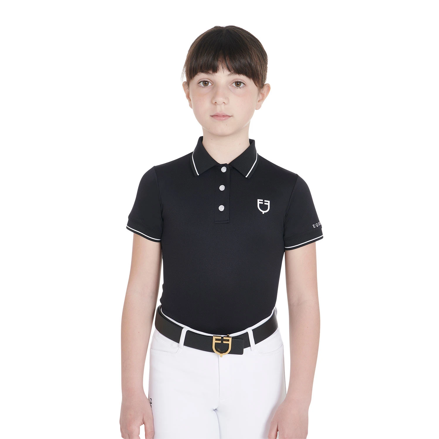 Kinder slim fit poloshirt van antibacteriële technische stof