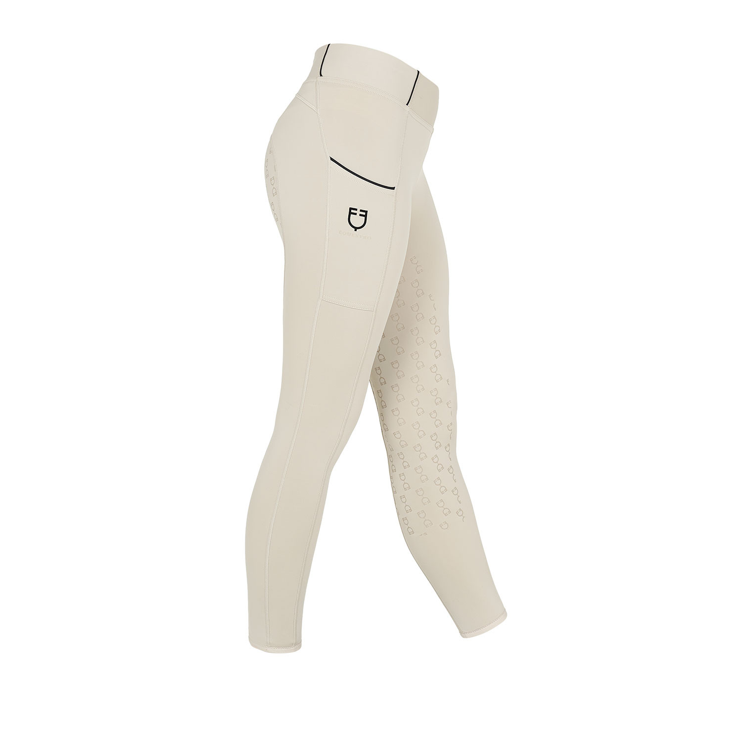 Dívčí slim fit jezdecké legíny Equestro s gripem