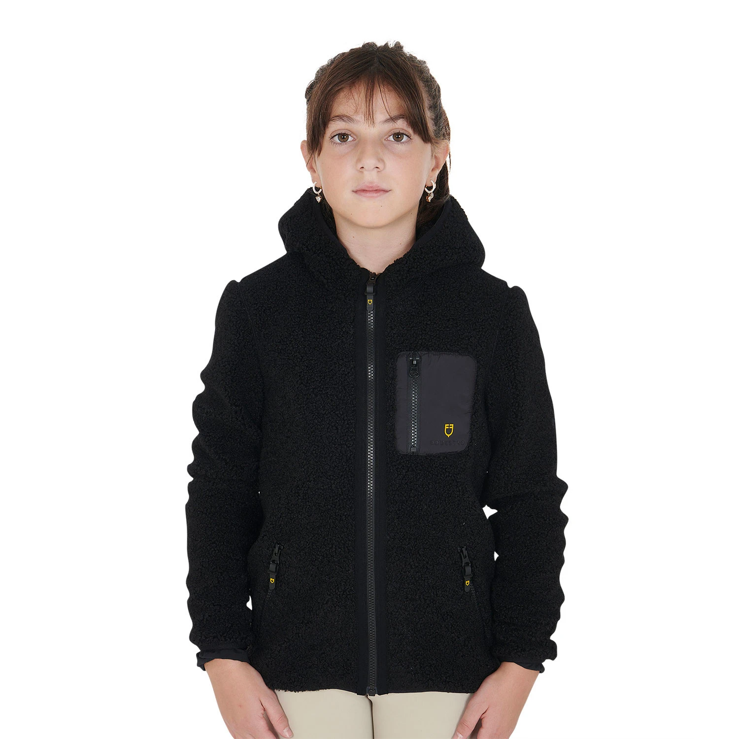 Kinderfleece sweatshirt met rits aan de voorkant